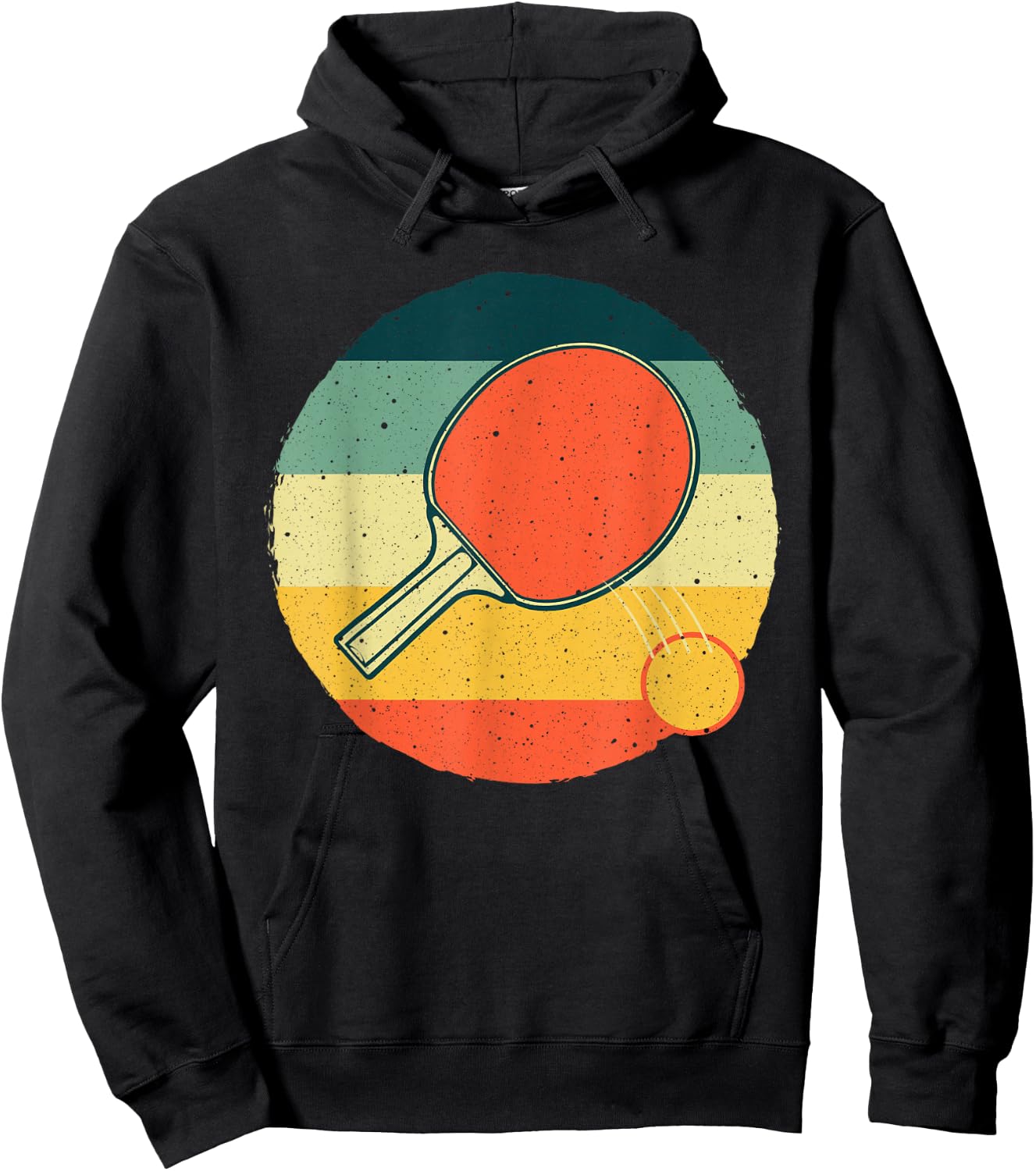 Funny Table Tennis Design Women Ping Pong Players Hoodie - Hoodie | Black