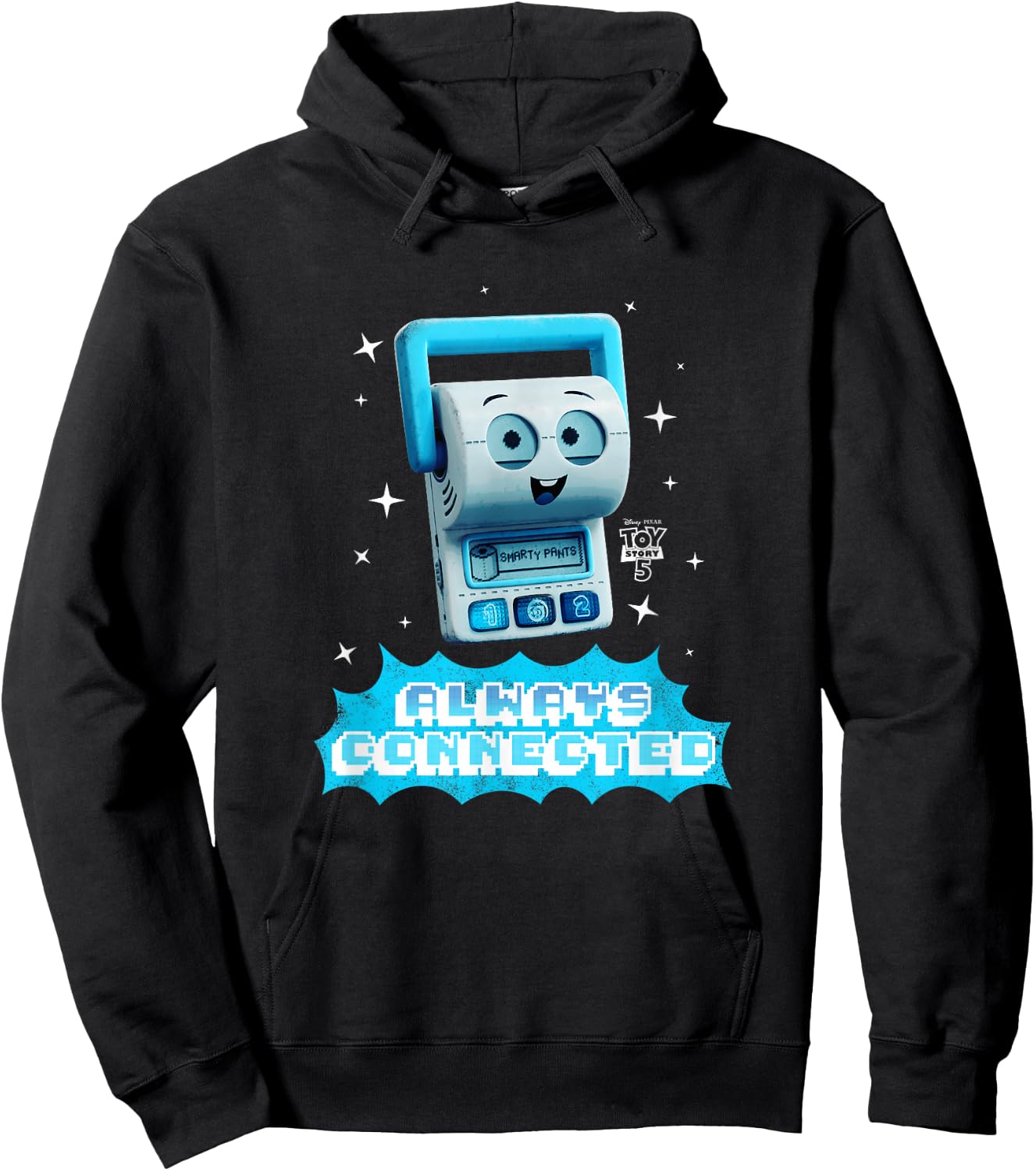 Disney Pixar Toy Story 5 Smarty Pants Always Connected Hoodie - Hoodie | Black