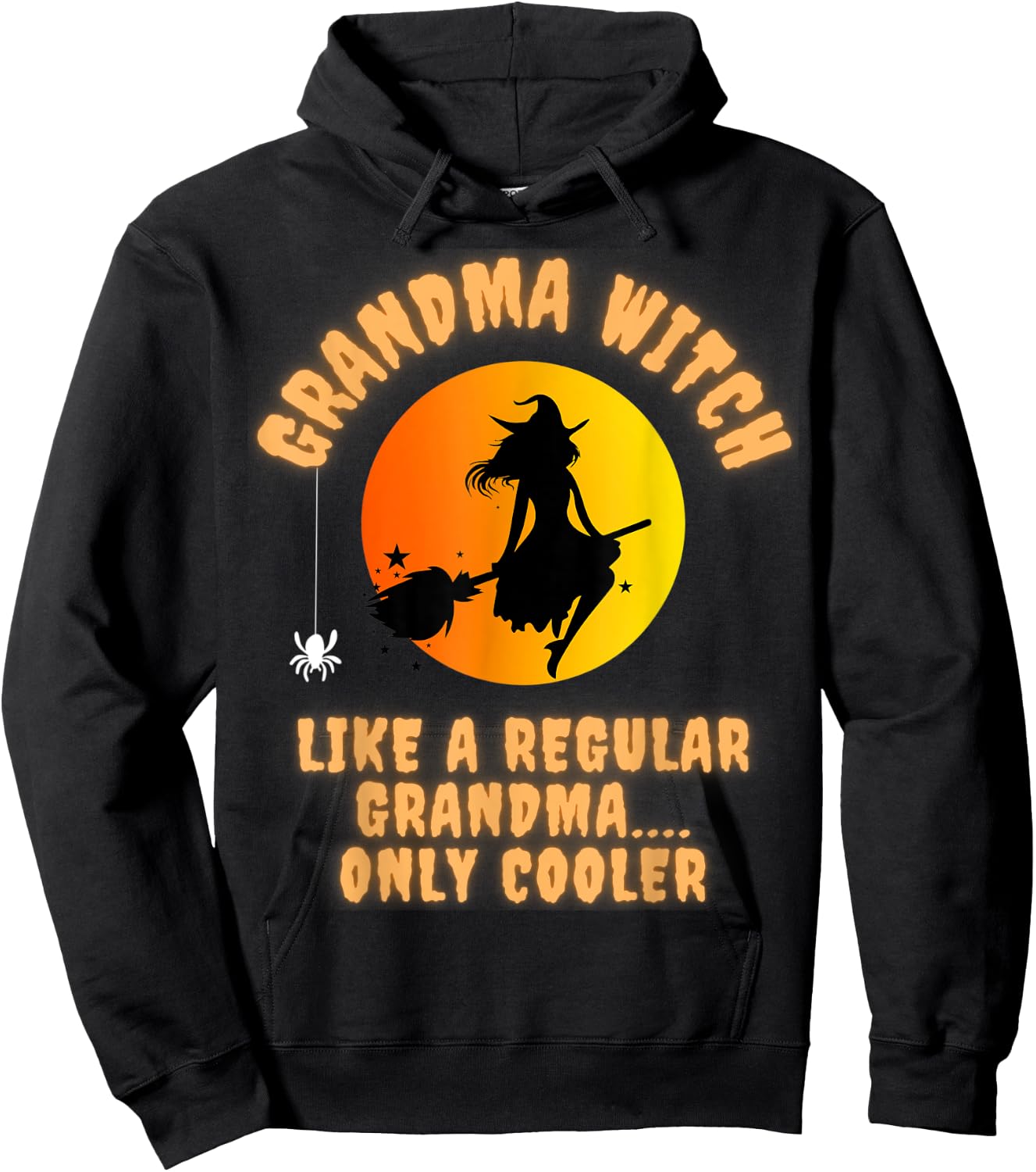 Grandma Halloween Witch Costume Like A Regular Witch Hoodie - Hoodie | Black