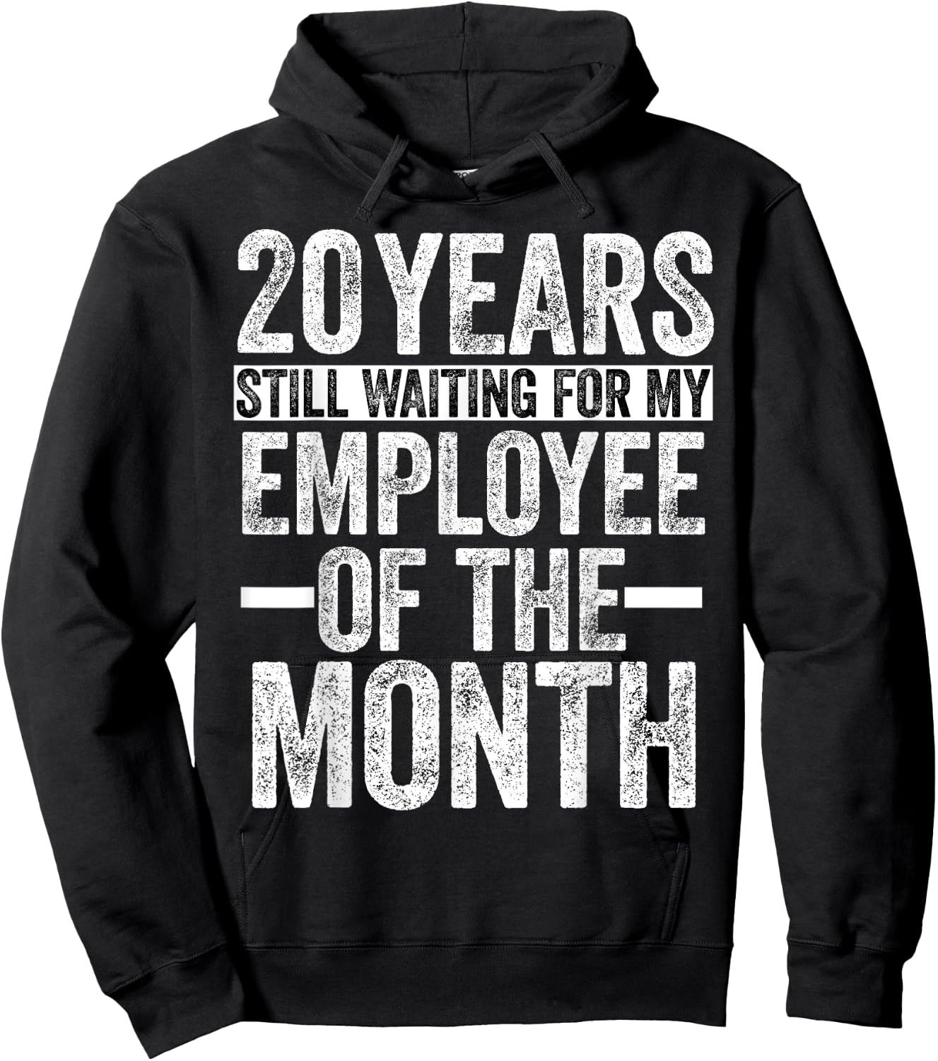 20 Years Of Work Employee - 20 Years Work Anniversary Hoodie - Hoodie | Black