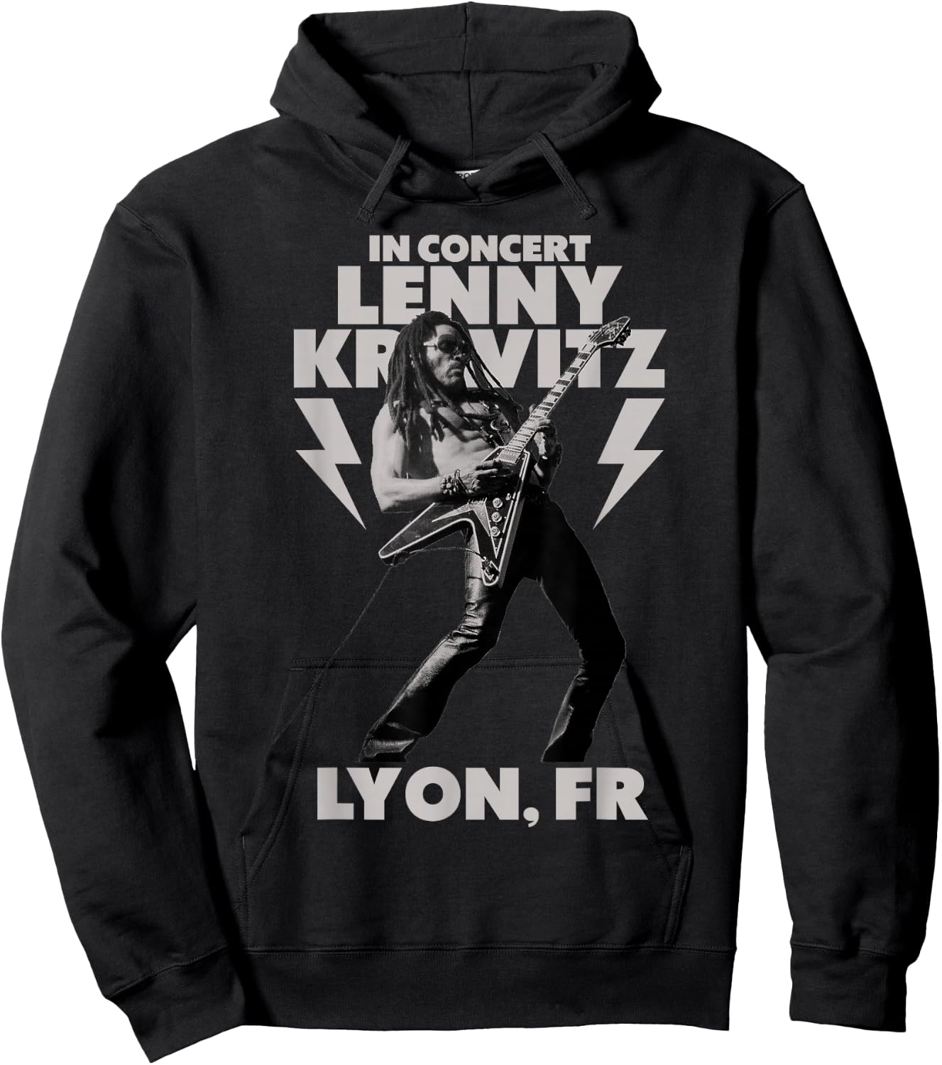 Lenny Kravitz – Blue Electric Light Tour 2025 Lyon , Black, S Hoodie - Hoodie | Black