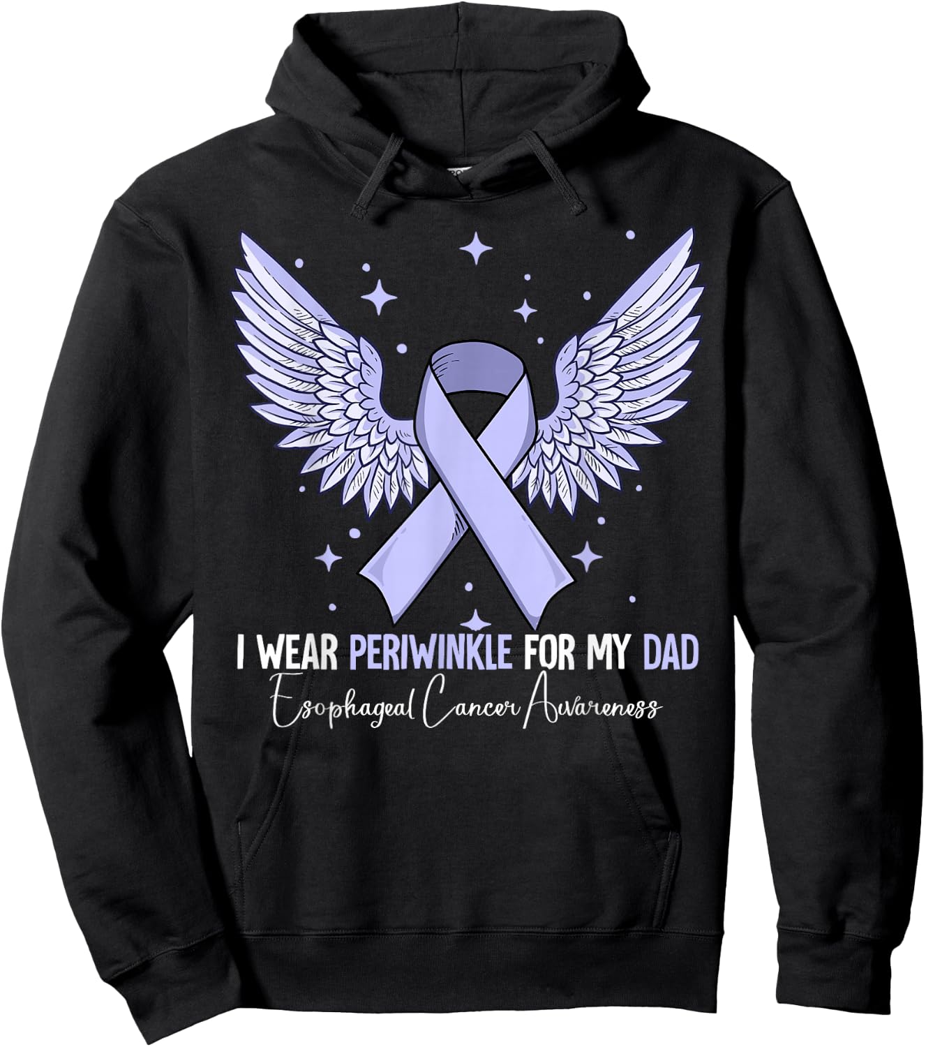 Dad Father Esophageal Cancer Awareness Hoodie - Hoodie | Black