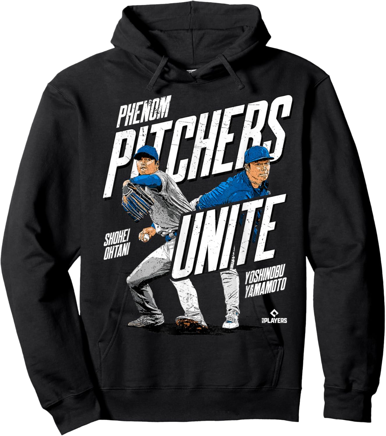 Phenom Pitchers Unite Ohtani and Yamamoto Los Angeles MLBPA Hoodie - Hoodie | Black