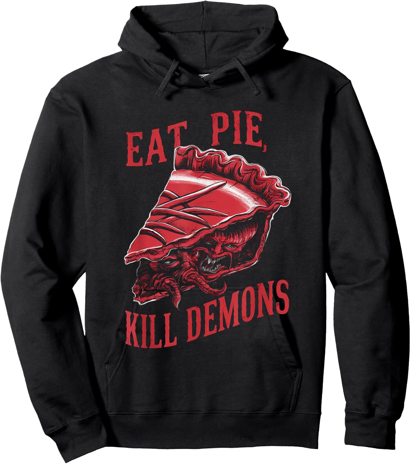 Eat Pie, Kill Demons - Supernatural Inspiration , Black, S Hoodie - Hoodie | Black