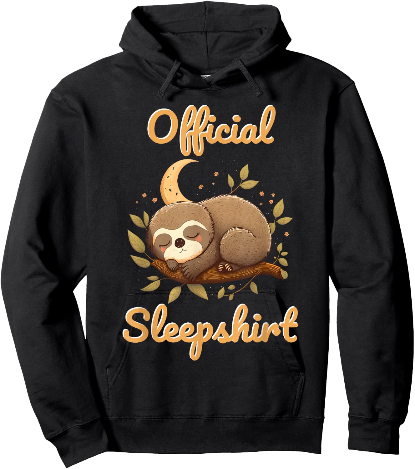 Sloth Official Sleep Shirt Hoodie - Hoodie | Black