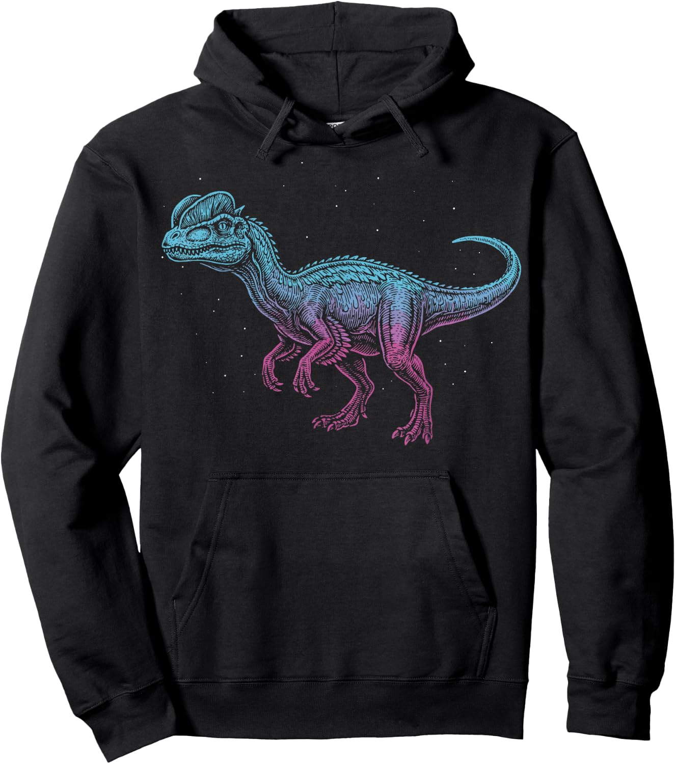 Dilophosaurus Illustration Hoodie - Hoodie | Black