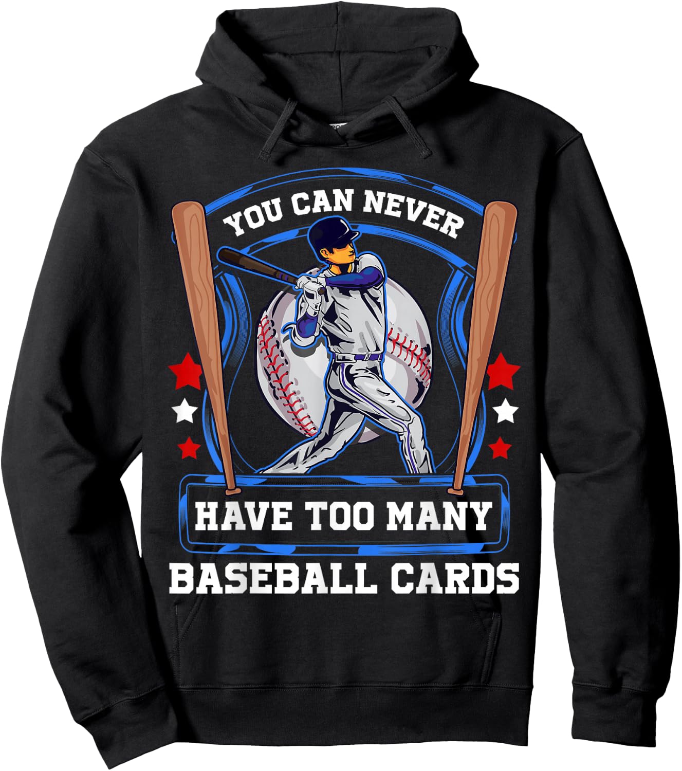 Baseball Cards Hoodie - Hoodie | Black