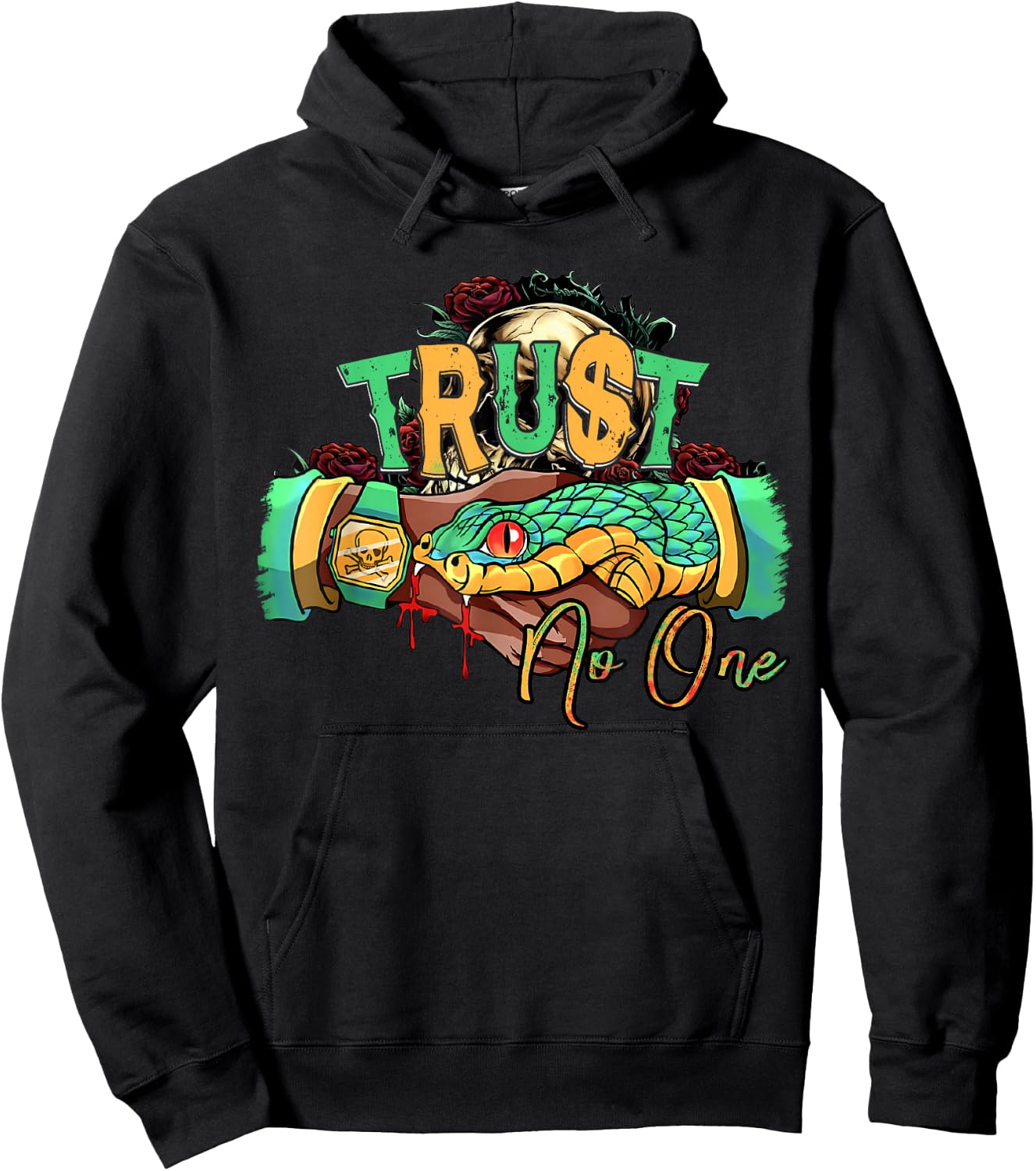 Trust no one Snake Hoodie - Hoodie | Black