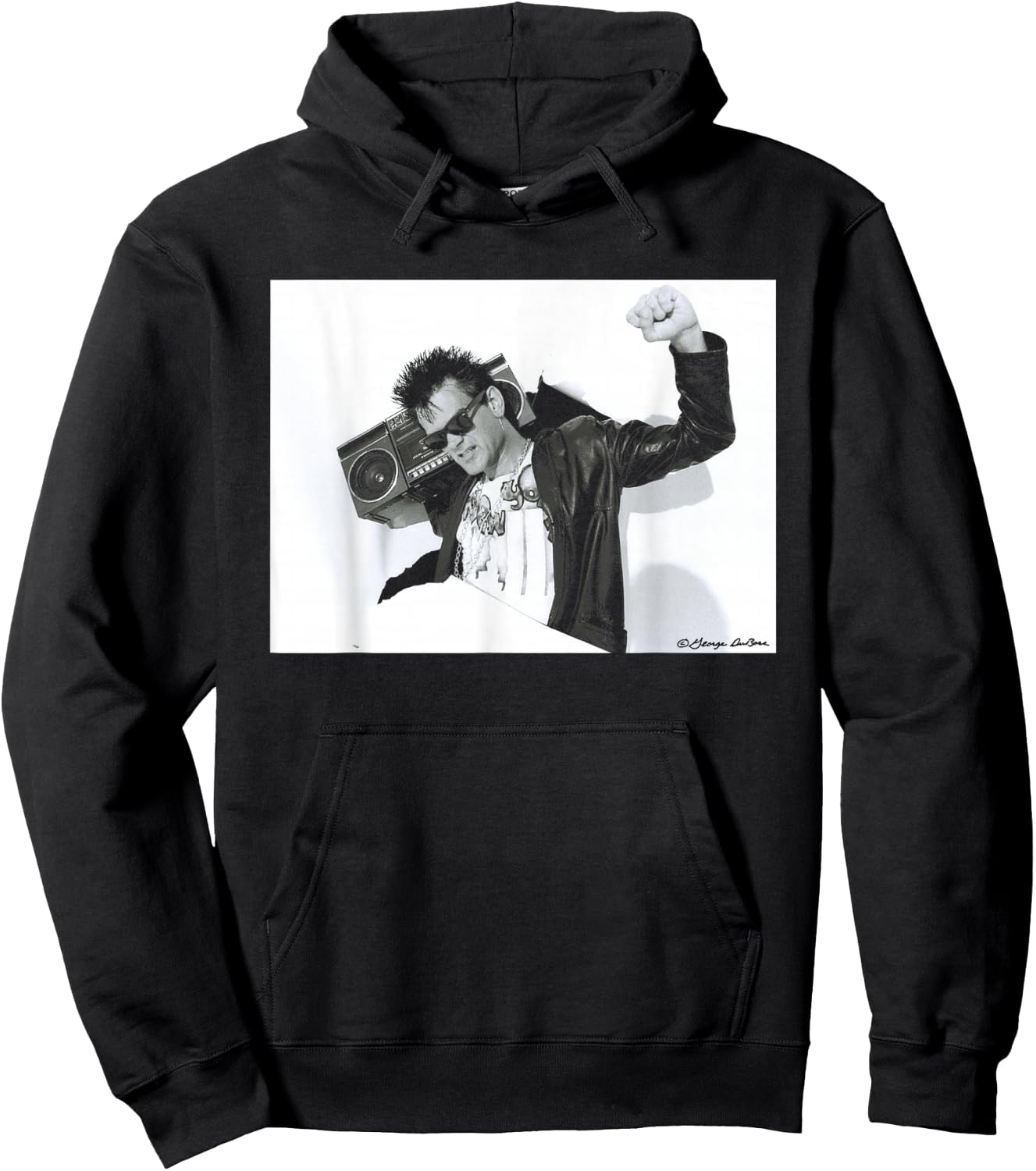 Rapper Dee Dee King of The Ramones by George DuBose Hoodie - Hoodie | Black