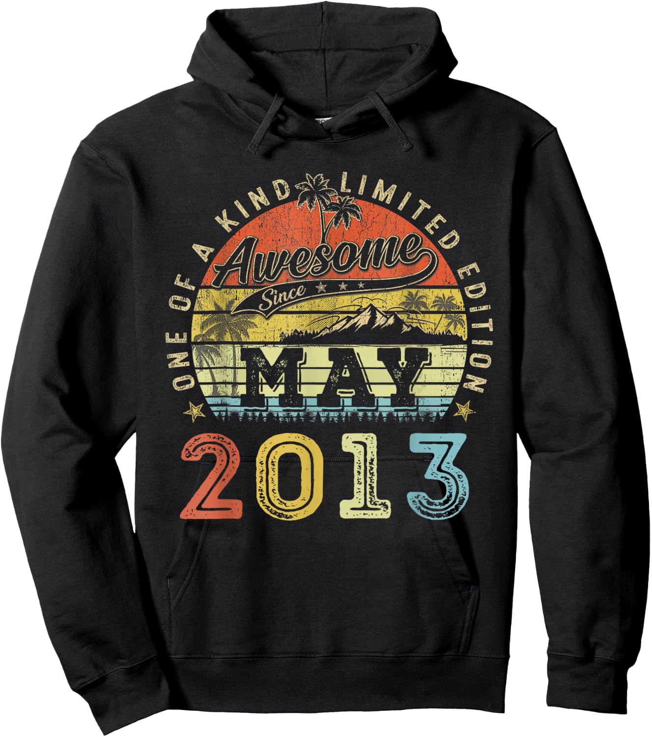 13 Limited Edition 2013 One of a Kind Mai 13. Geburtstag Hoodie - Hoodie | Black