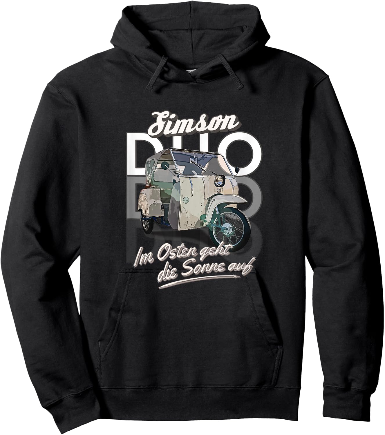 Simson Duo , black, s Hoodie - Hoodie | Black