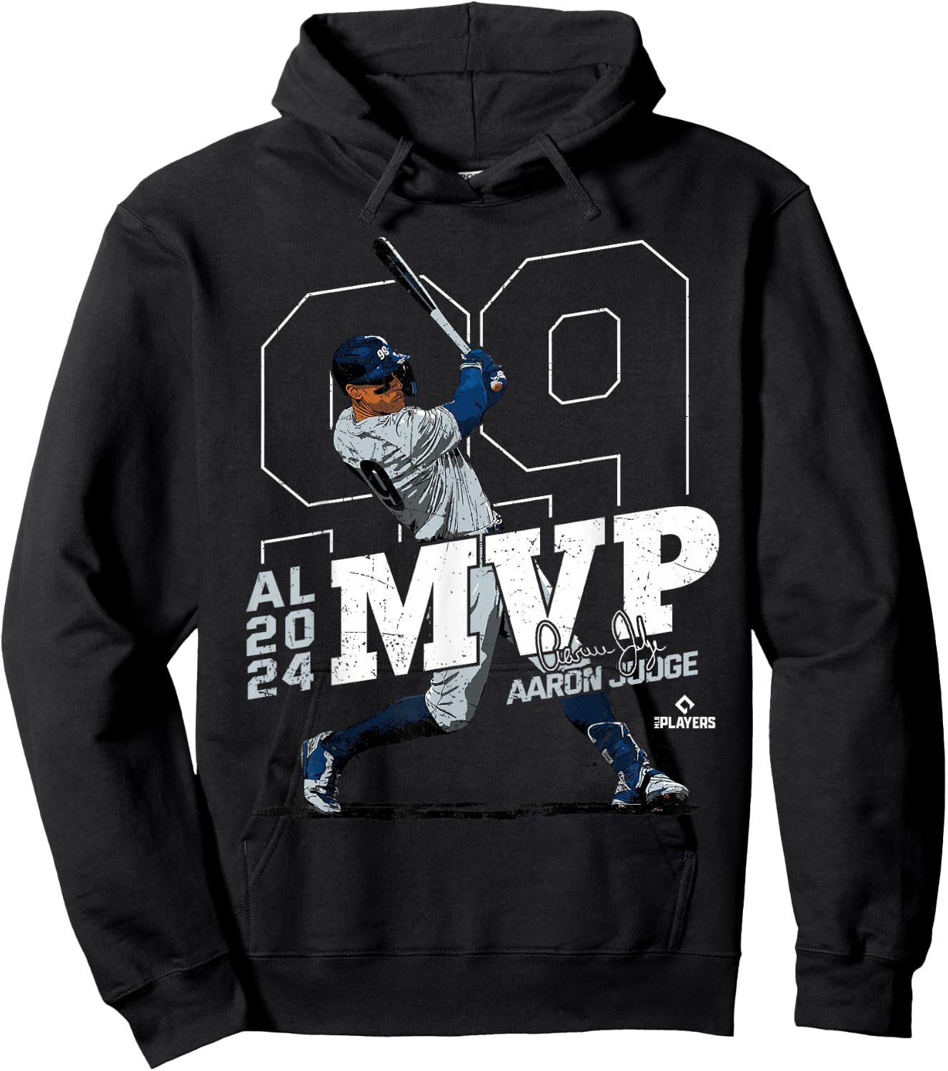 2024 AL MVP Aaron Judge New York Baseball MLBPA Hoodie - Hoodie | Black