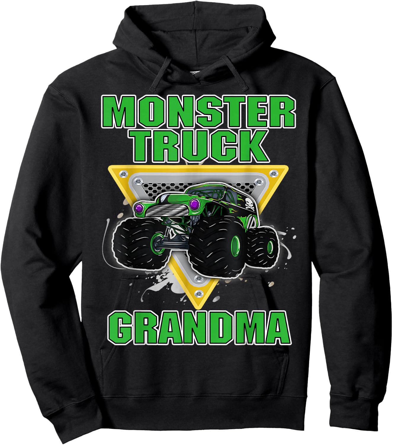 Monster Trucks GRANDMA Grandmother Truck Lover Truck Fans Hoodie - Hoodie | Black