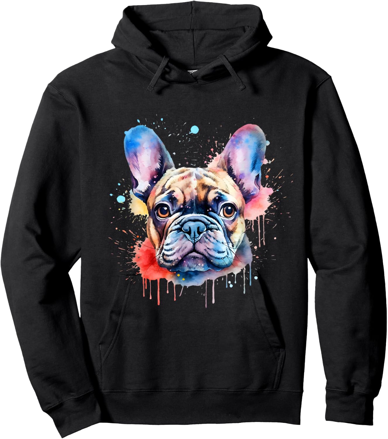 French Bulldog Dog Frenchie Lover French Bulldog Hoodie - Hoodie | Black