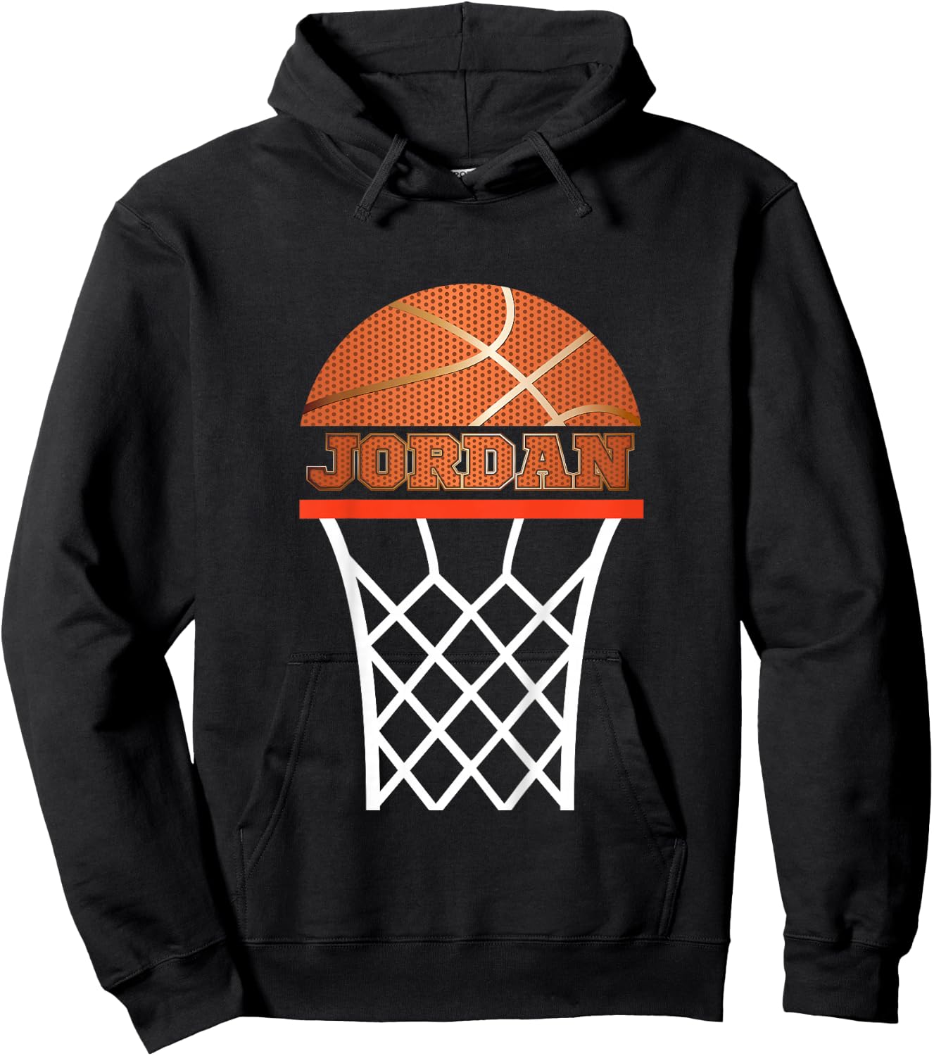 Basketball Jordan Custom Name Gift Boys, Youths Hoodie - Hoodie | Black