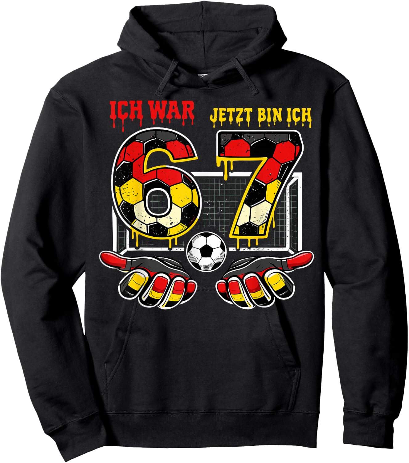 6 7 Geburtstag Six Seven 67 Meme Trend 7 Geburtstagsshirt Hoodie - Hoodie | Black