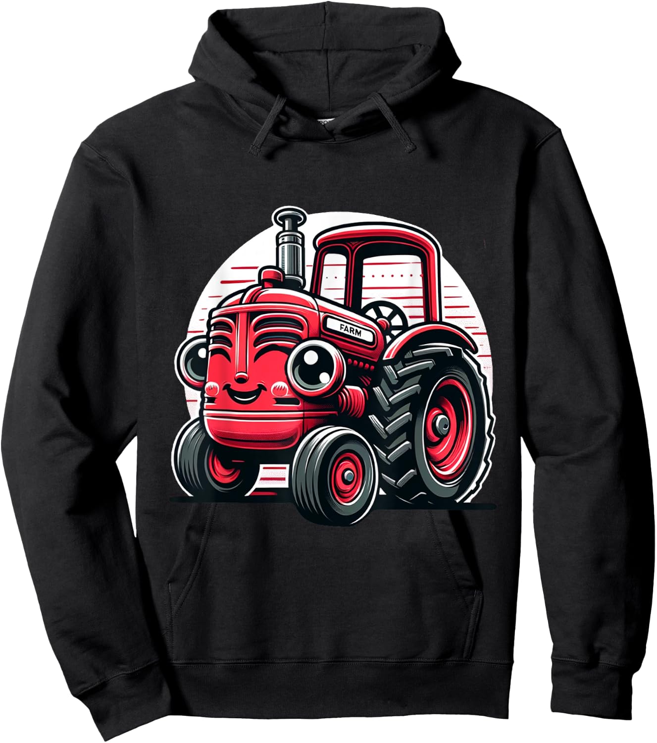 Little Red Tractor for Kids Hoodie - Hoodie | Black