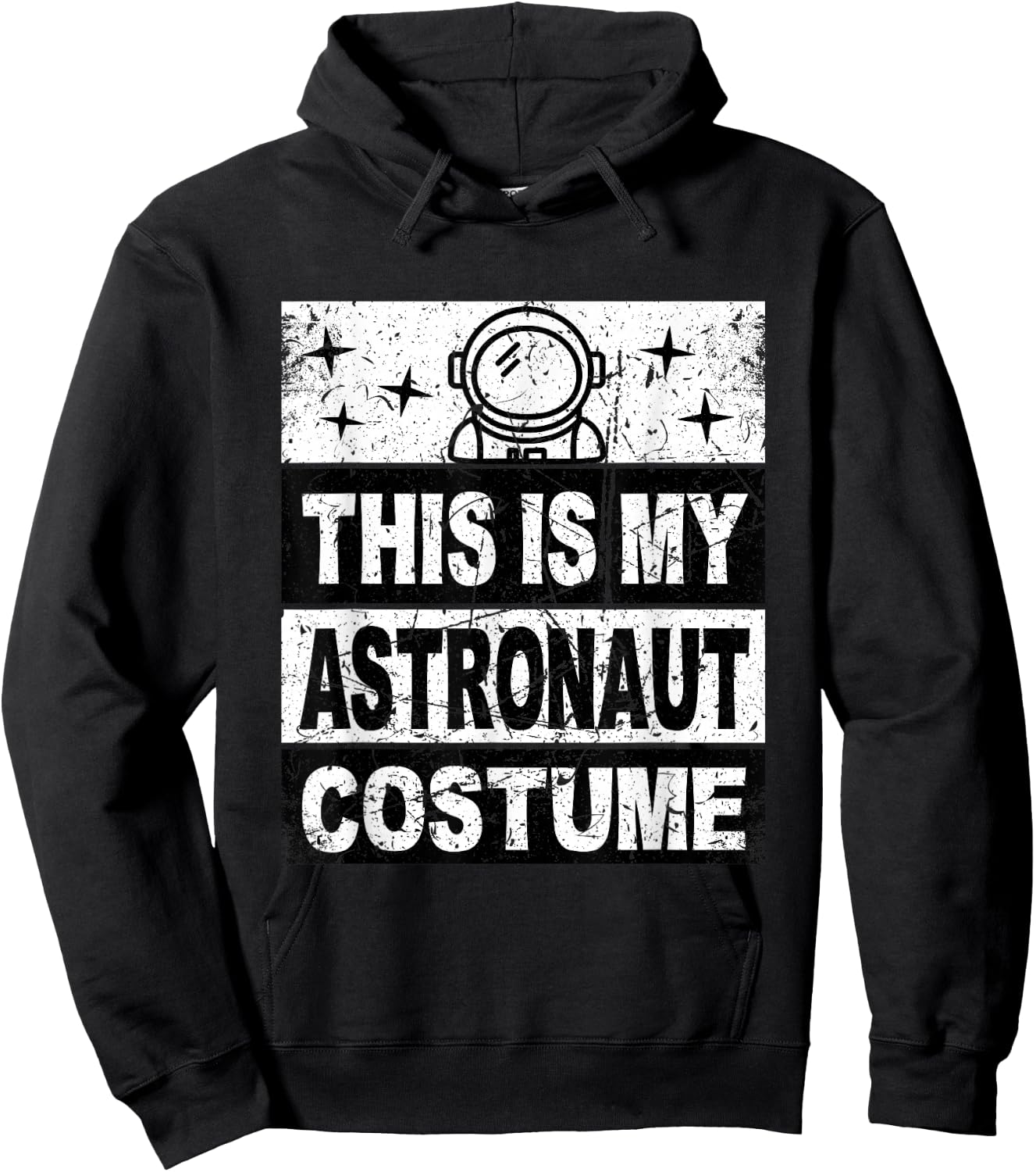 Retro Astronaut Costume for Kids Women Men Boys Girls Hoodie - Hoodie | Black