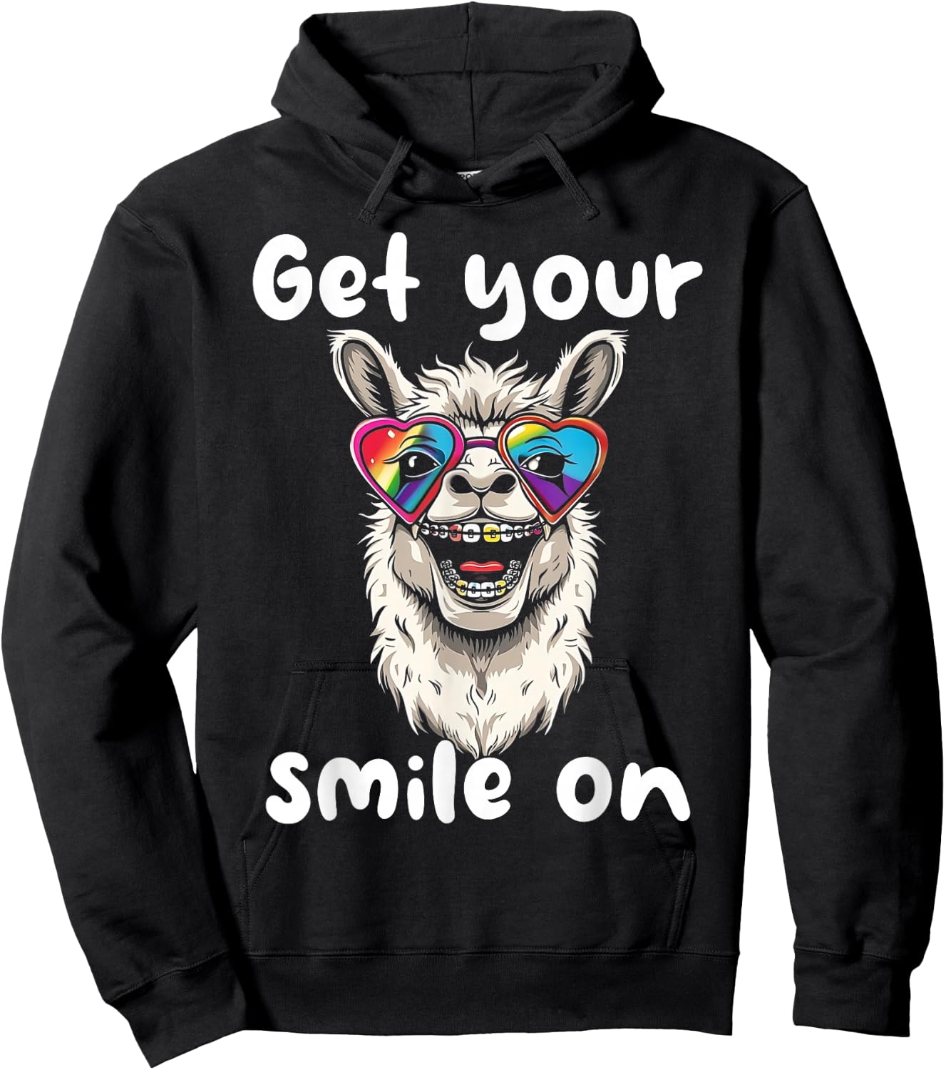 Orthodontist Animal Braces Boys Girls Kids Getting Braces Hoodie - Hoodie | Black