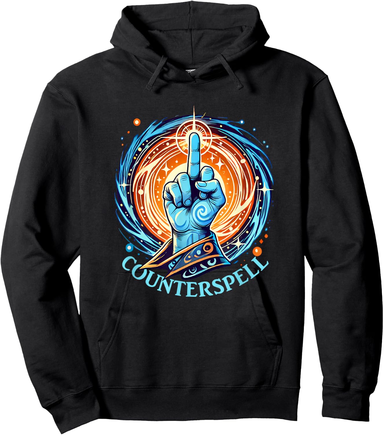 Counterspell Fantasy RPG Magic Spell Hoodie - Hoodie | Black