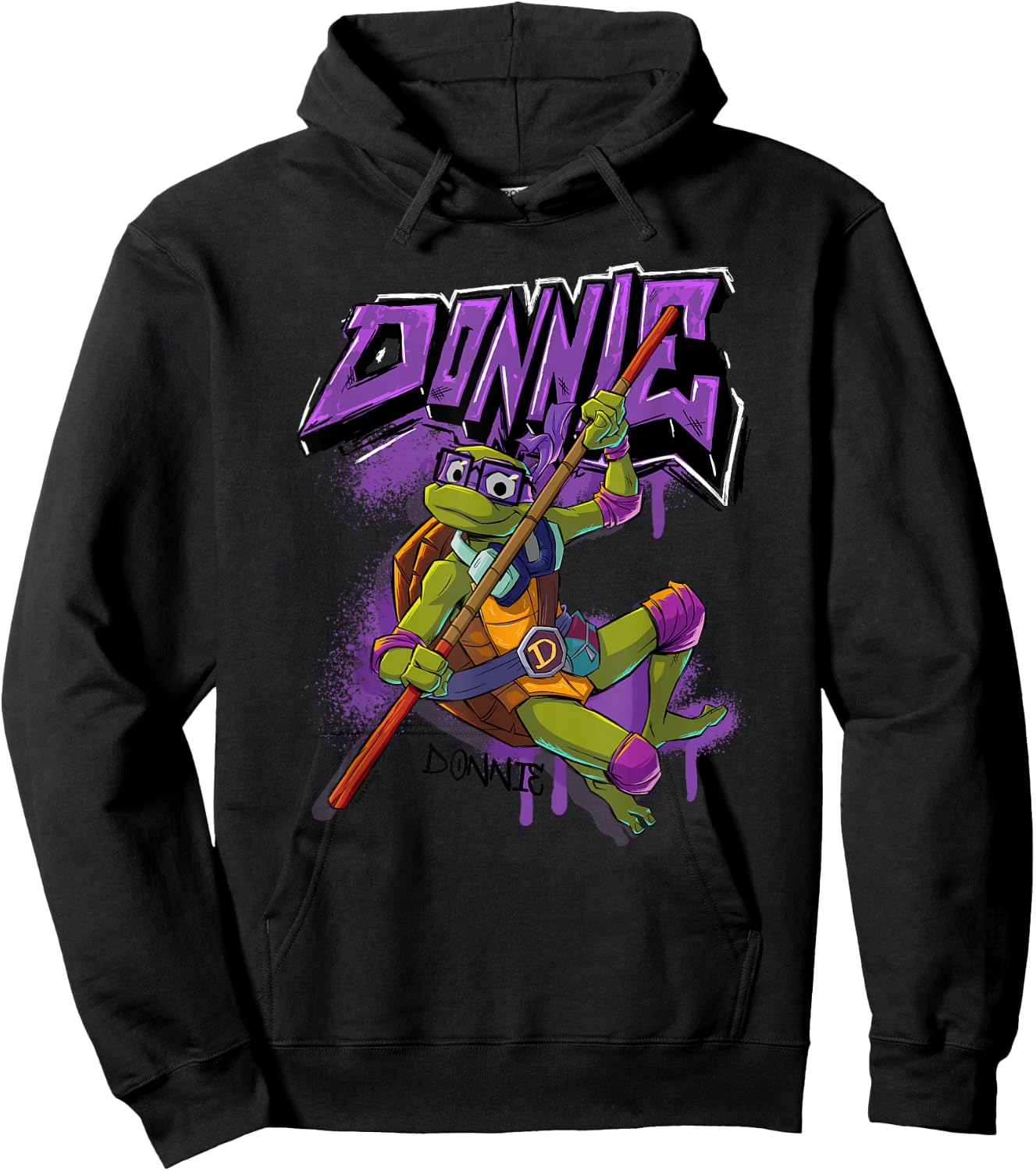 Tales of the Teenage Mutant Ninja Turtles Donnie Graffiti Hoodie - Hoodie | Black