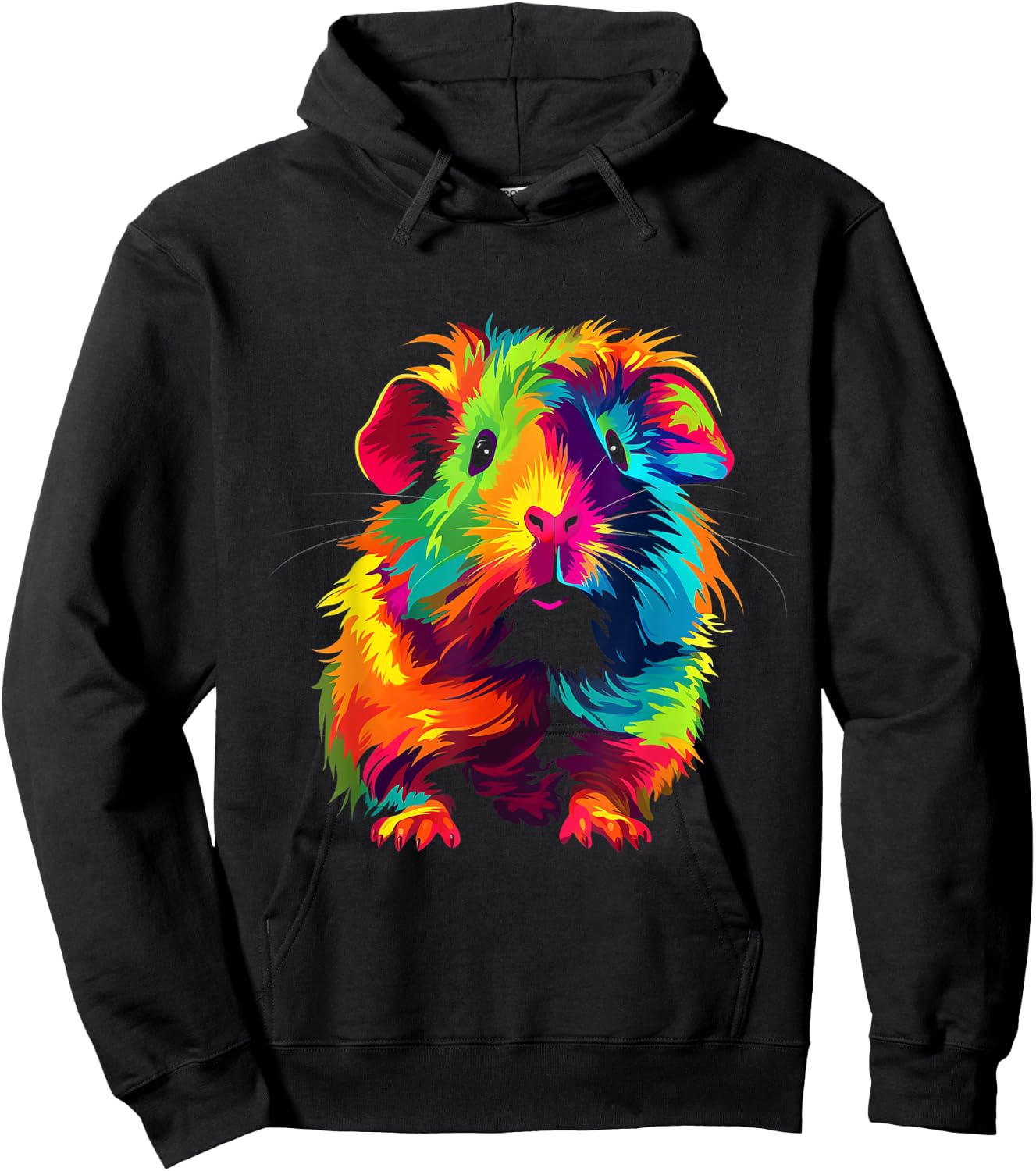 Meerschweinchen Bunt Design Meerschweinchenfan Hoodie - Hoodie | Black