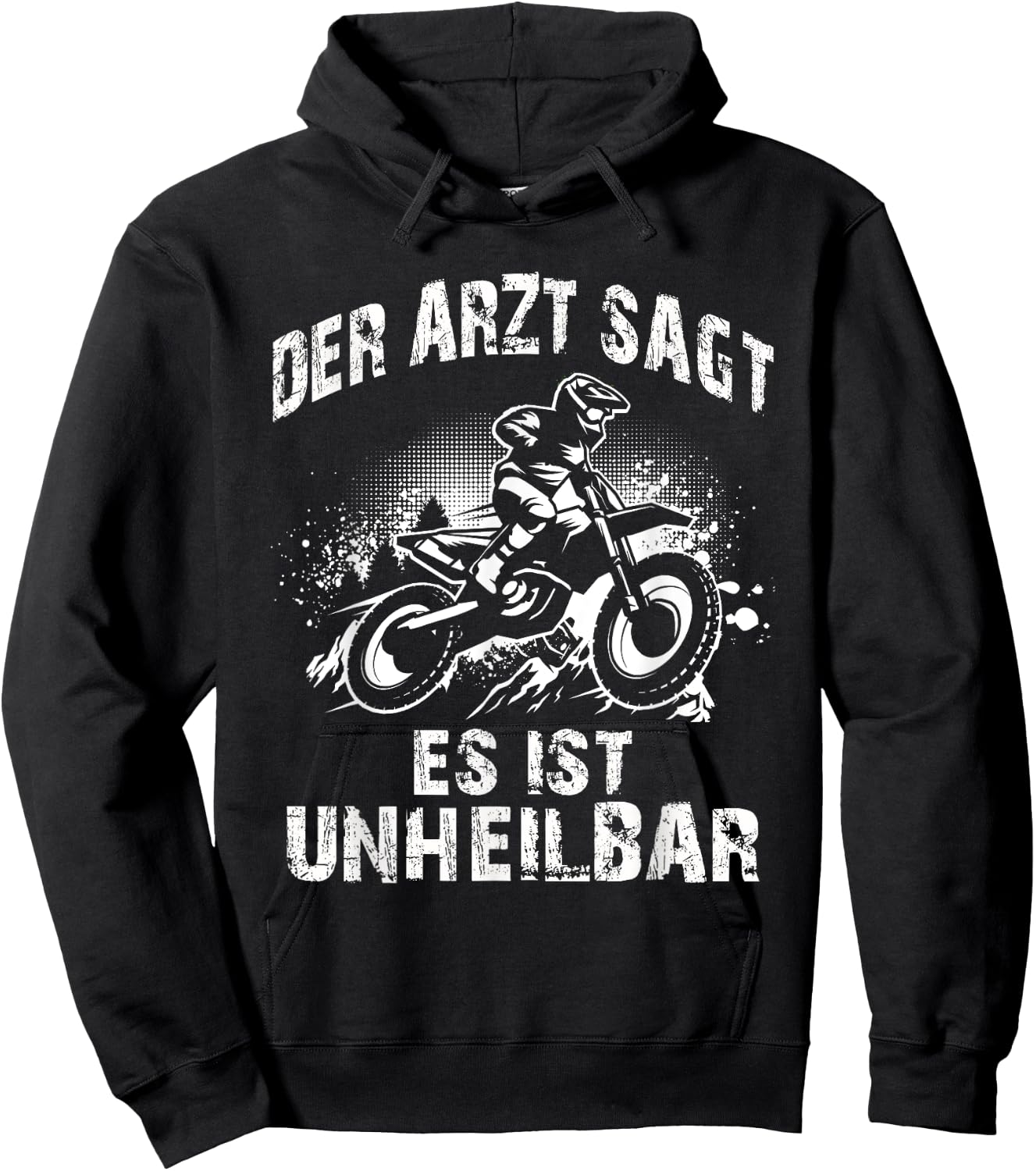 Motocross Enduro Dirt Bike Supercross Offroad Children's Cross , black Hoodie - Hoodie | Black