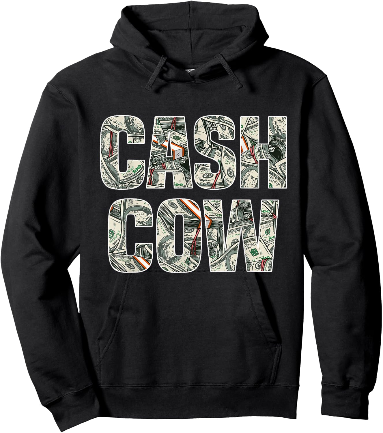 Cash Cow Funny Successful Business Money Hoodie - Hoodie | Black