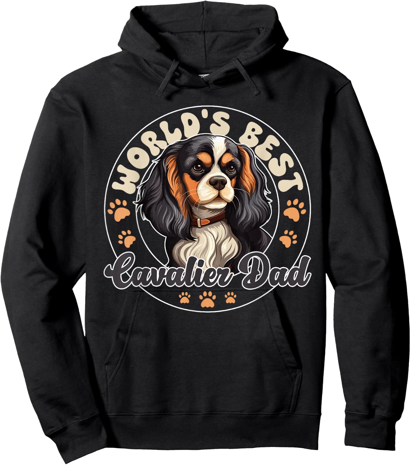 Cavalier King Charles Spaniel Dog World's best Cavalier dad Hoodie - Hoodie | Black