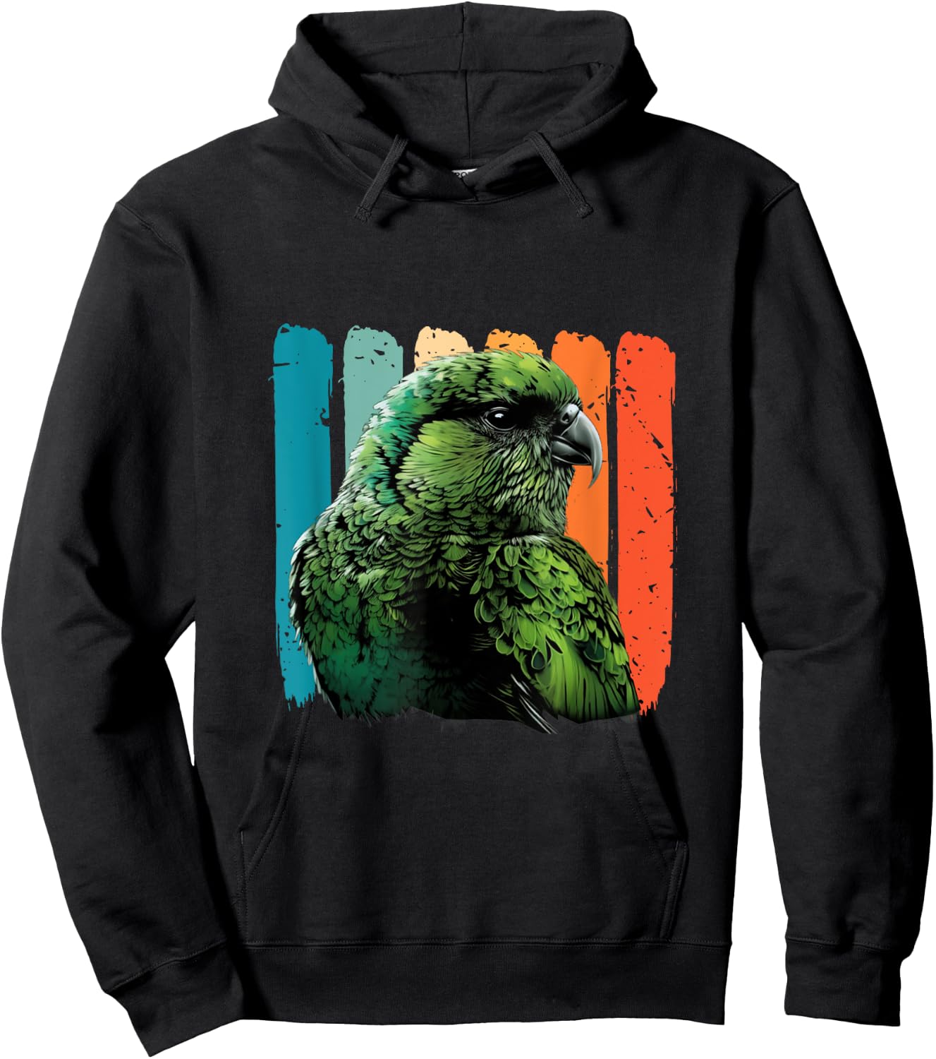 Retro New Zealand Kakapo Bird Kakapo Parrot Kakapo Hoodie - Hoodie | Black