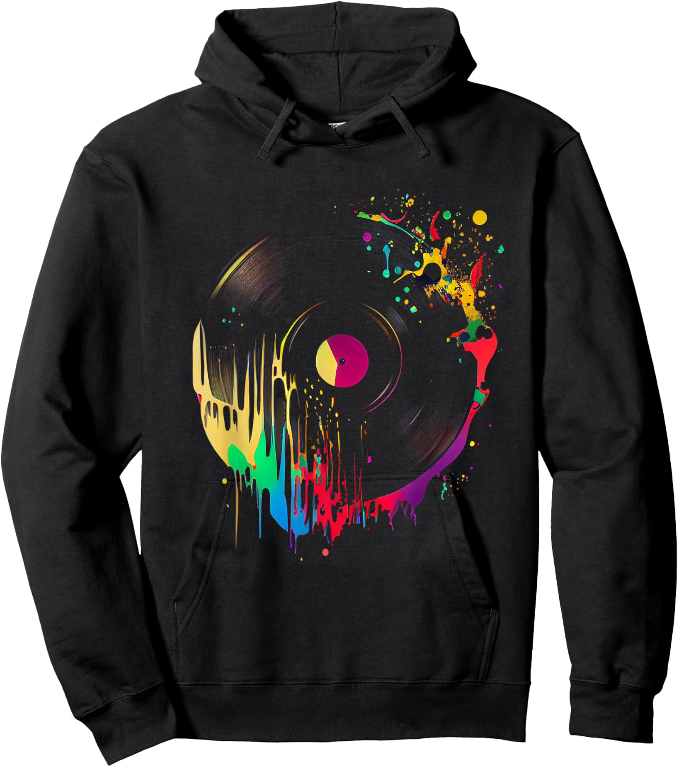 Vinyl 80er Schallplatte Retro Vintage Plattenspieler Hoodie - Hoodie | Black