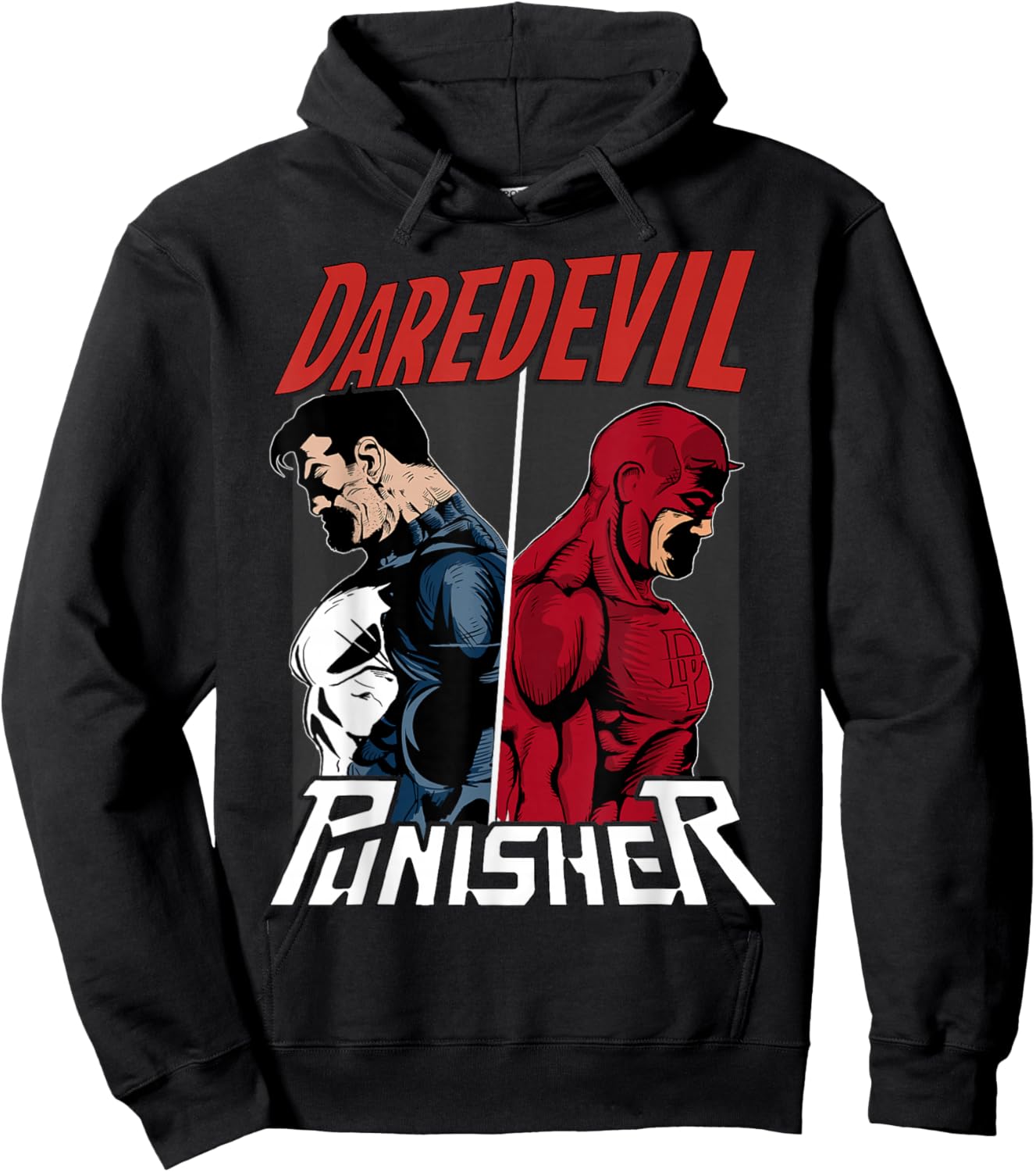 Marvel Daredevil The Punisher Only One Way Graphic Small Hoodie - Hoodie | Black