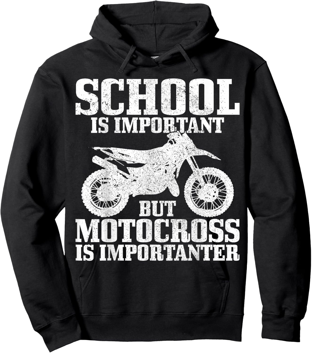 Motocross MX Enduro Freestyle Motorcycle Gift Hoodie - Hoodie | Black