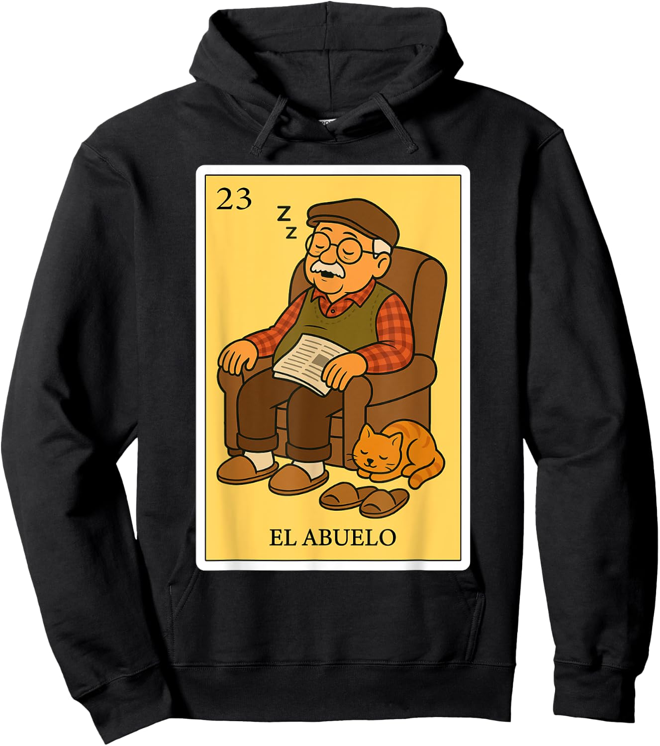 El Abuelo Dormilón | Spanish-Mexican Bingo Gifts for Abuela Hoodie - Hoodie | Black