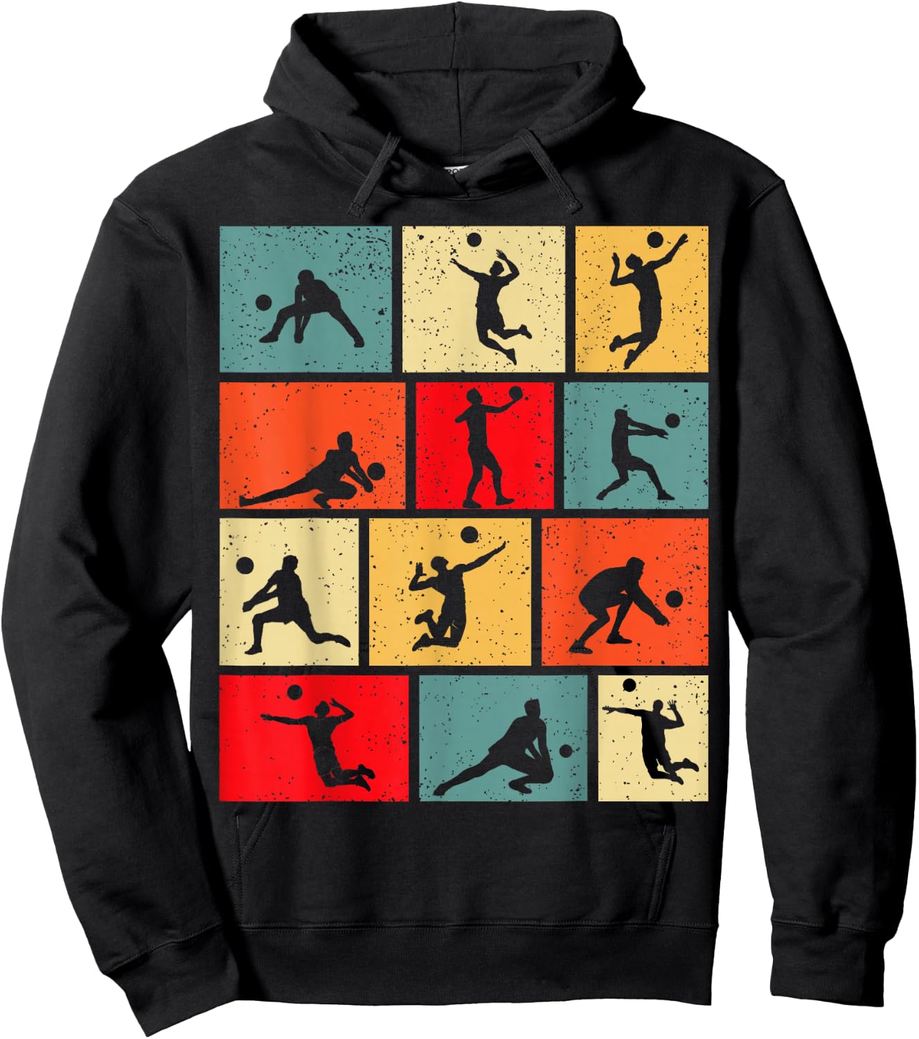 Volleyball Volleyballer Boys Children Men , black Hoodie - Hoodie | Black