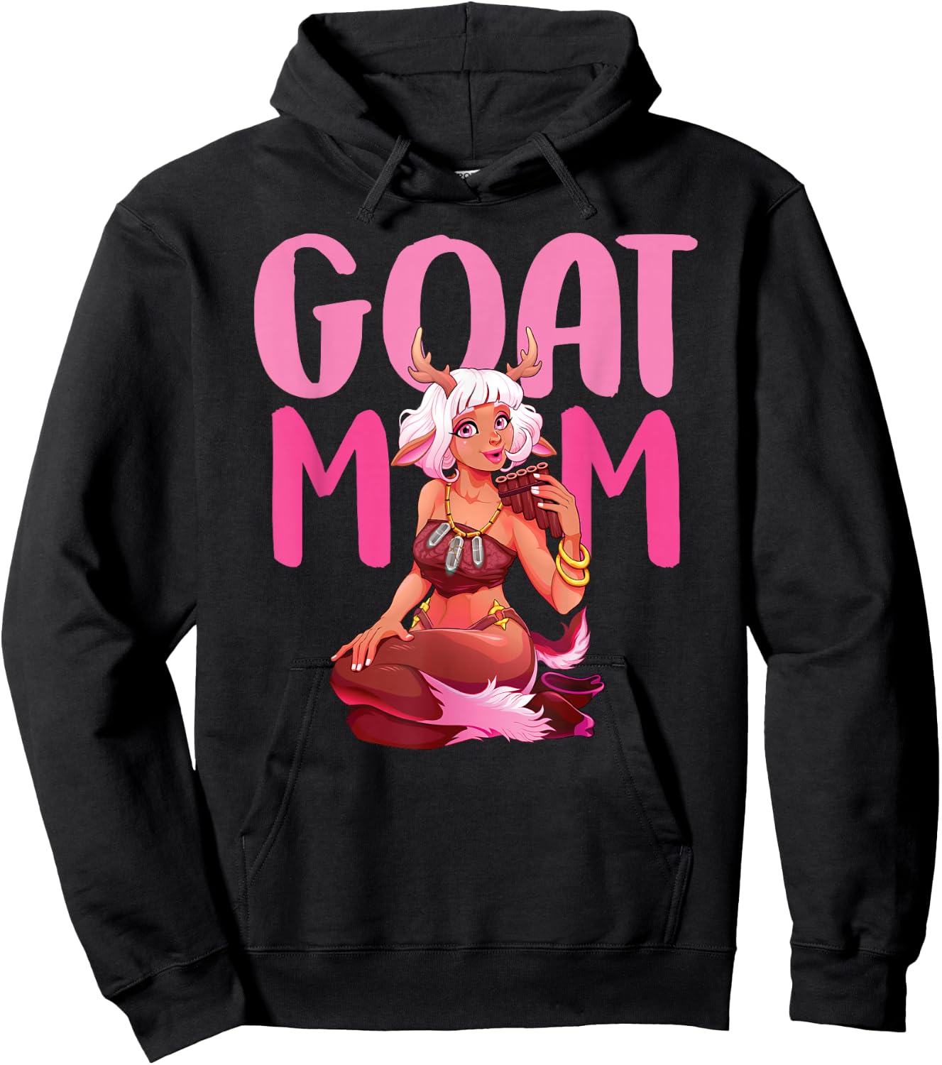 Goat Mom Mama Lady Hoodie - Hoodie | Black