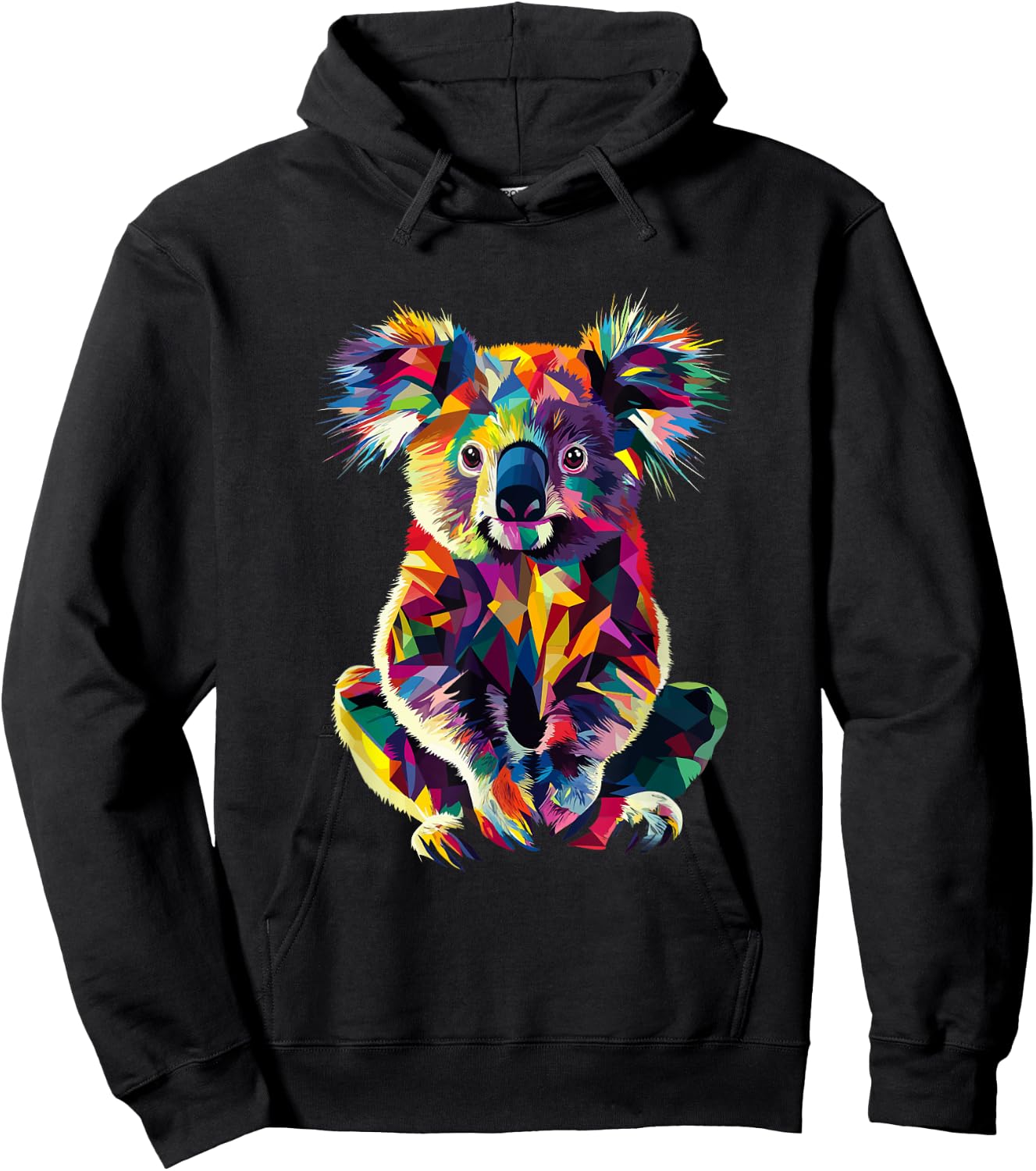 Koala Color Pop Art Koala Lovers Hoodie - Hoodie | Black