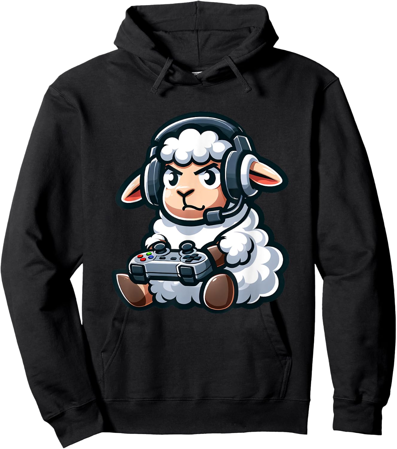Funny Sheep Gamer Video Games Boys Girls Kids Hoodie - Hoodie | Black
