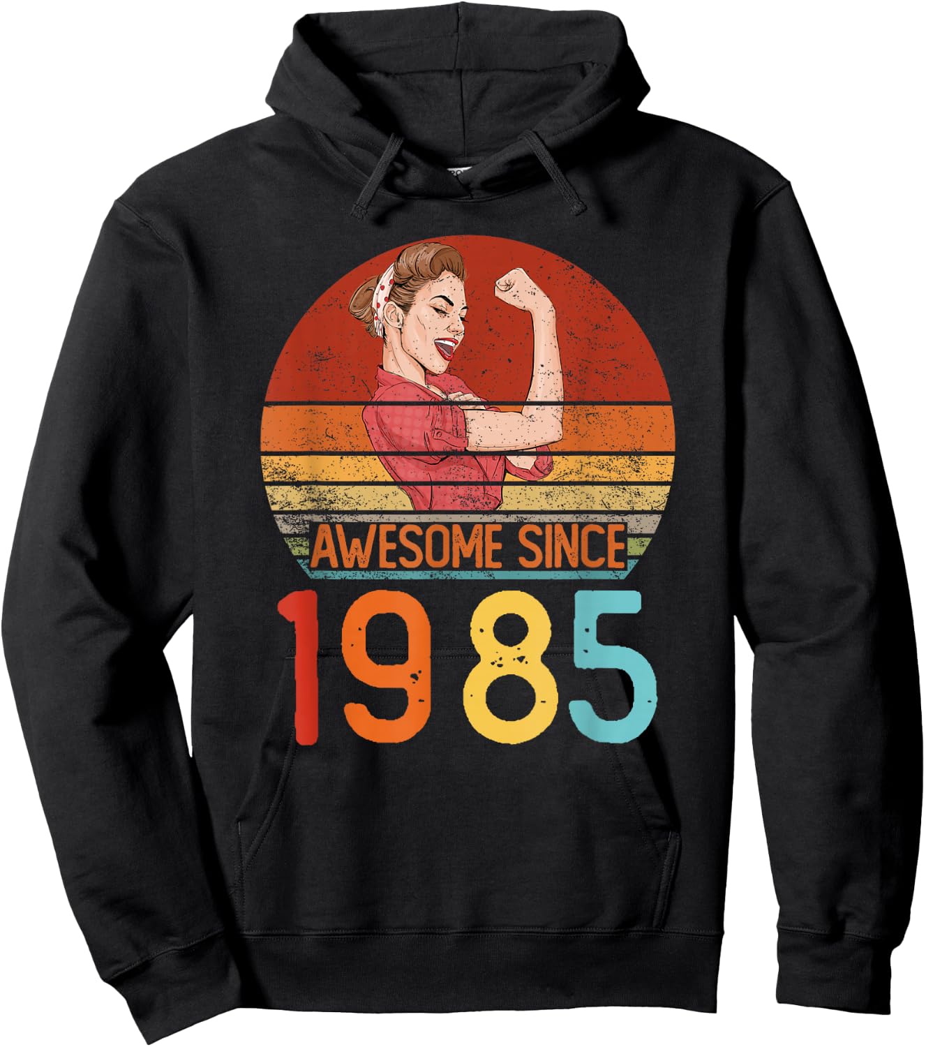 Awesome Since 1985 Birthday Women Vintage 40th Birthday Hoodie - Hoodie | Black