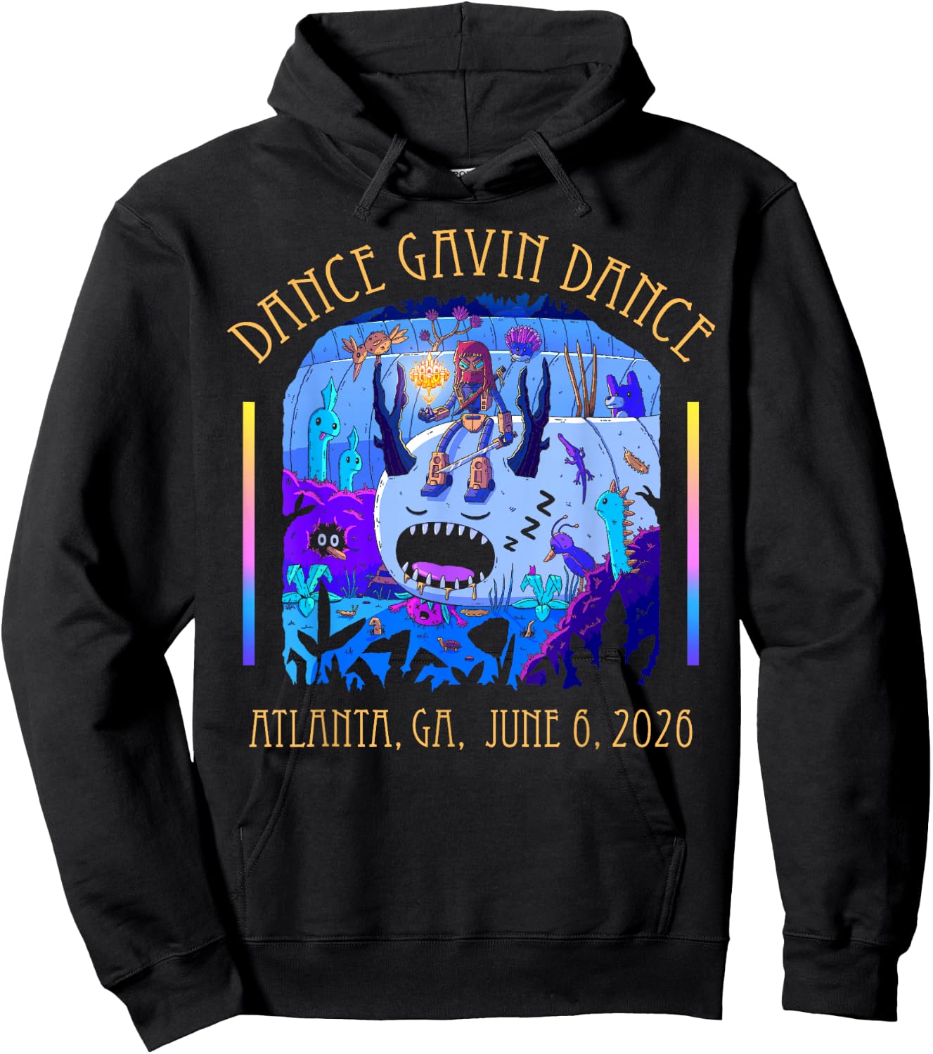 Dance Gavin Dance 2026 Tour Atlanta Hoodie - Hoodie | Black
