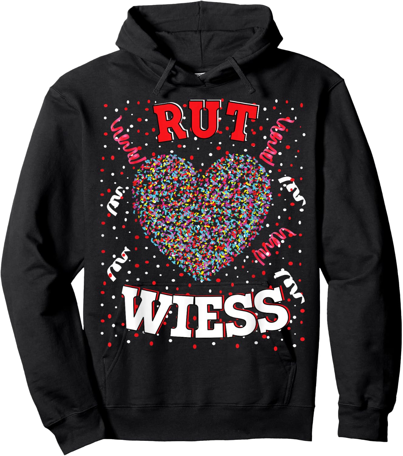 Köln Rut und Wiess Red White Carnival Kölsch Clown , black Hoodie - Hoodie | Black