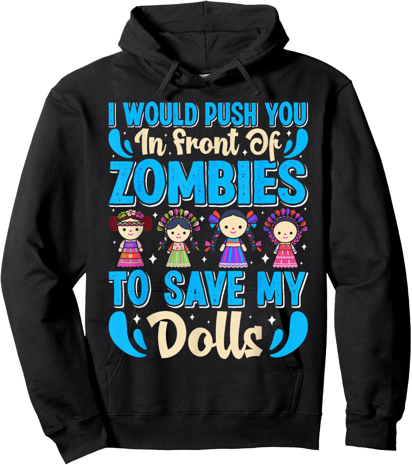 Collectible Doll Porcelain Doll Antique Doll Lover Hoodie - Hoodie | Black