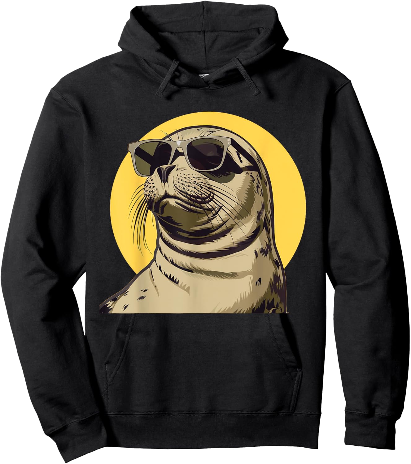 Perfect seal outfit with sunglasses for boys and girls Hoodie - Hoodie | Black