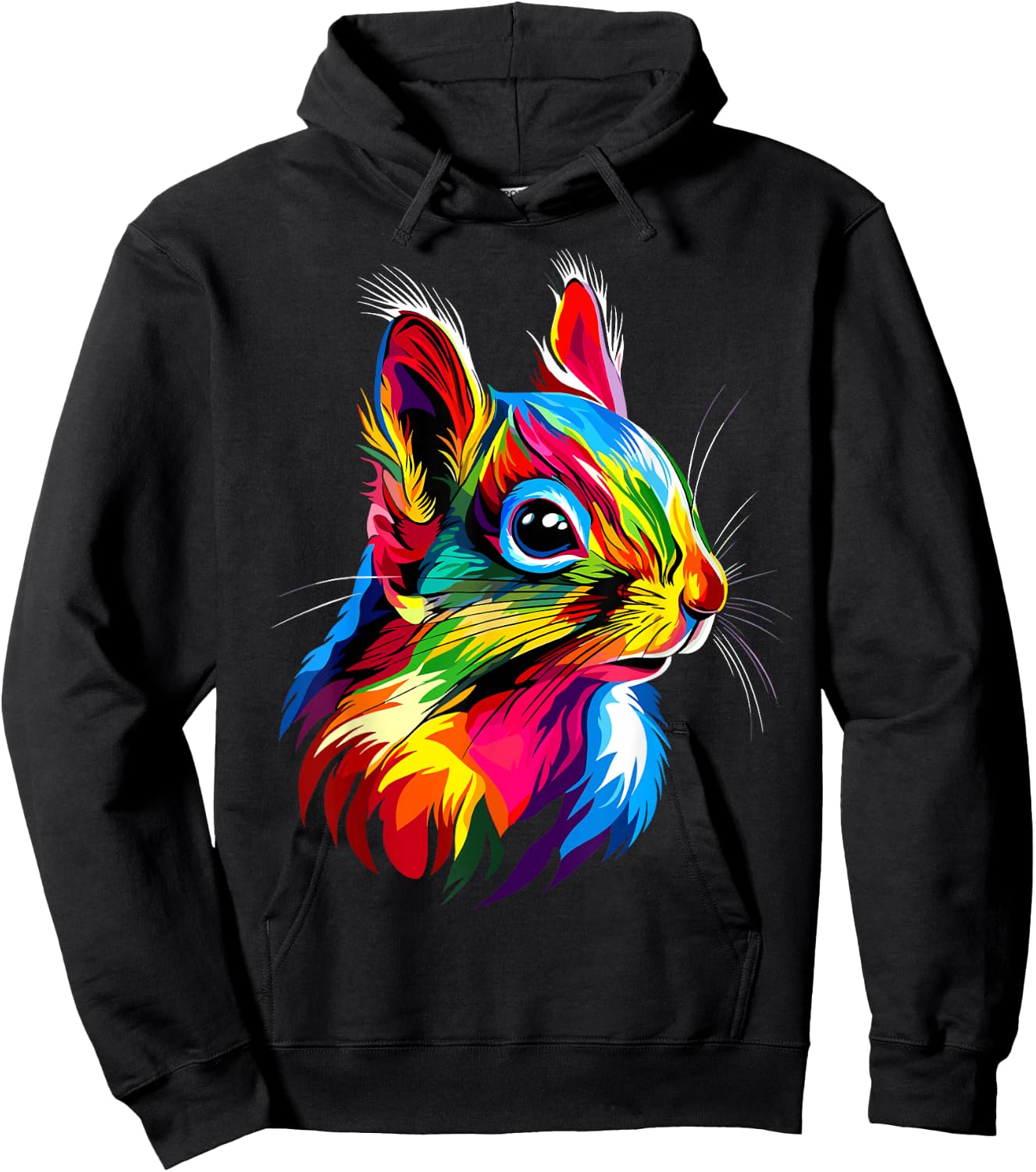 Squirrel Animals Soft Squirrels , Black, S Hoodie - Hoodie | Black