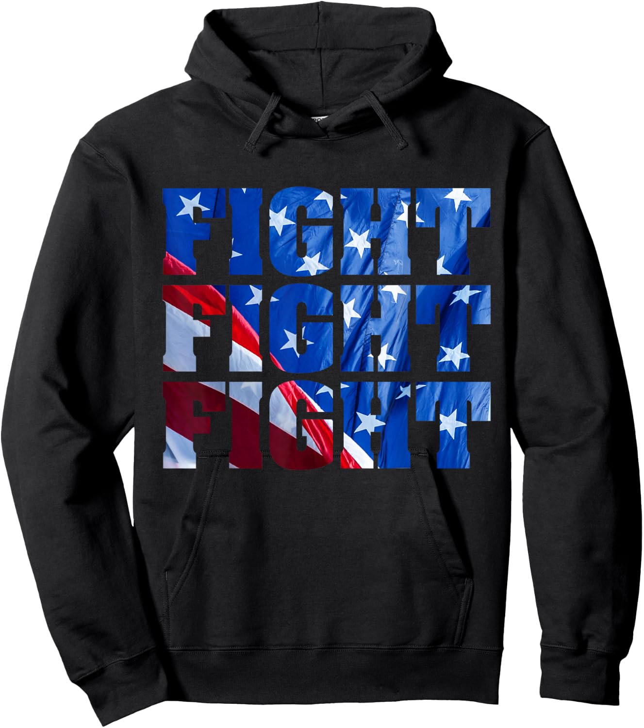 Donald Trump 47 - fight fight , Black, S Hoodie - Hoodie | Black