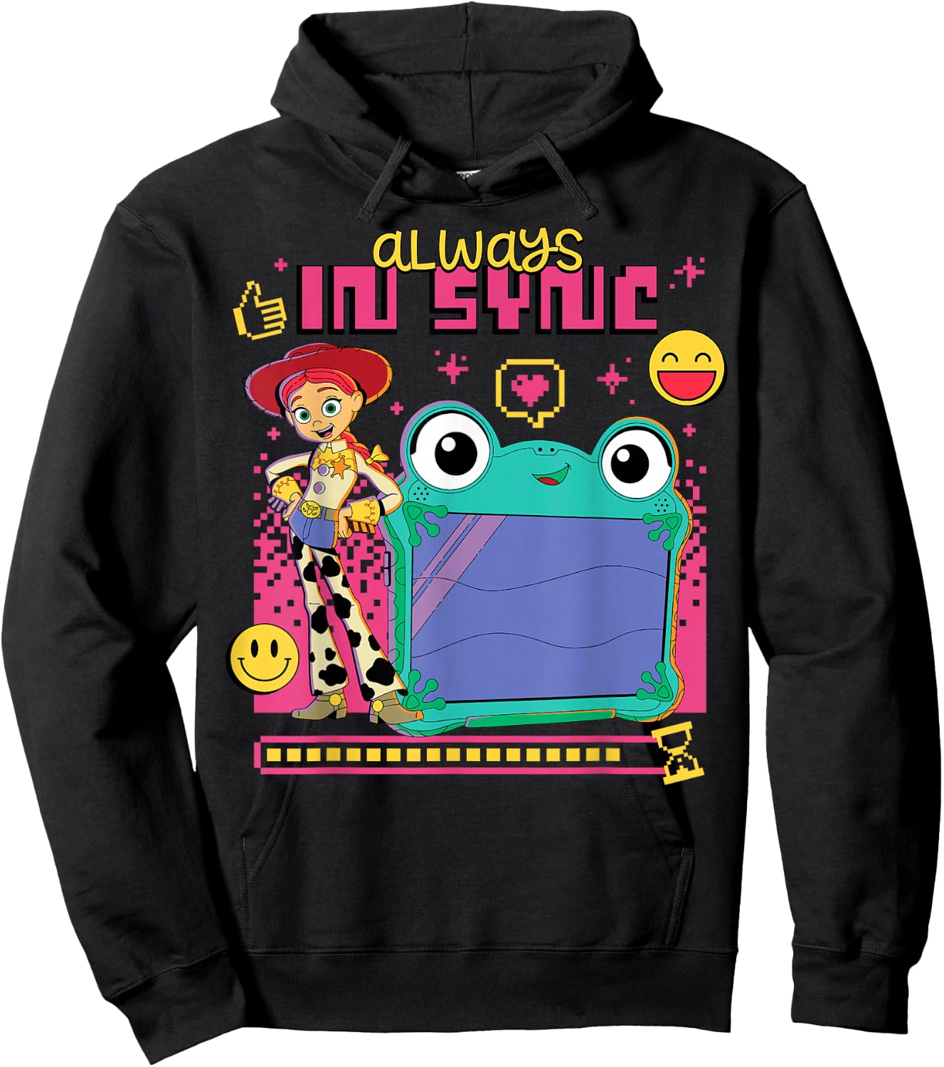 Disney Pixar Toy Story 5 Always in Sync Jessie and Lilypad Hoodie - Hoodie | Black