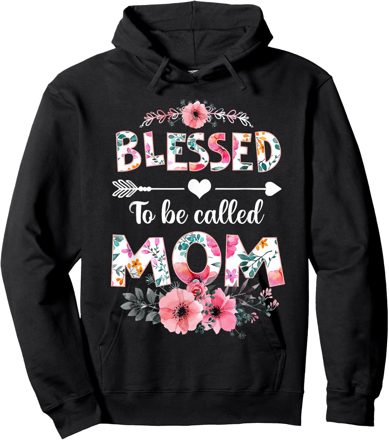 Blessed to be called Mom Shirt Funny Mom Mother's Day Hoodie - Hoodie | Black
