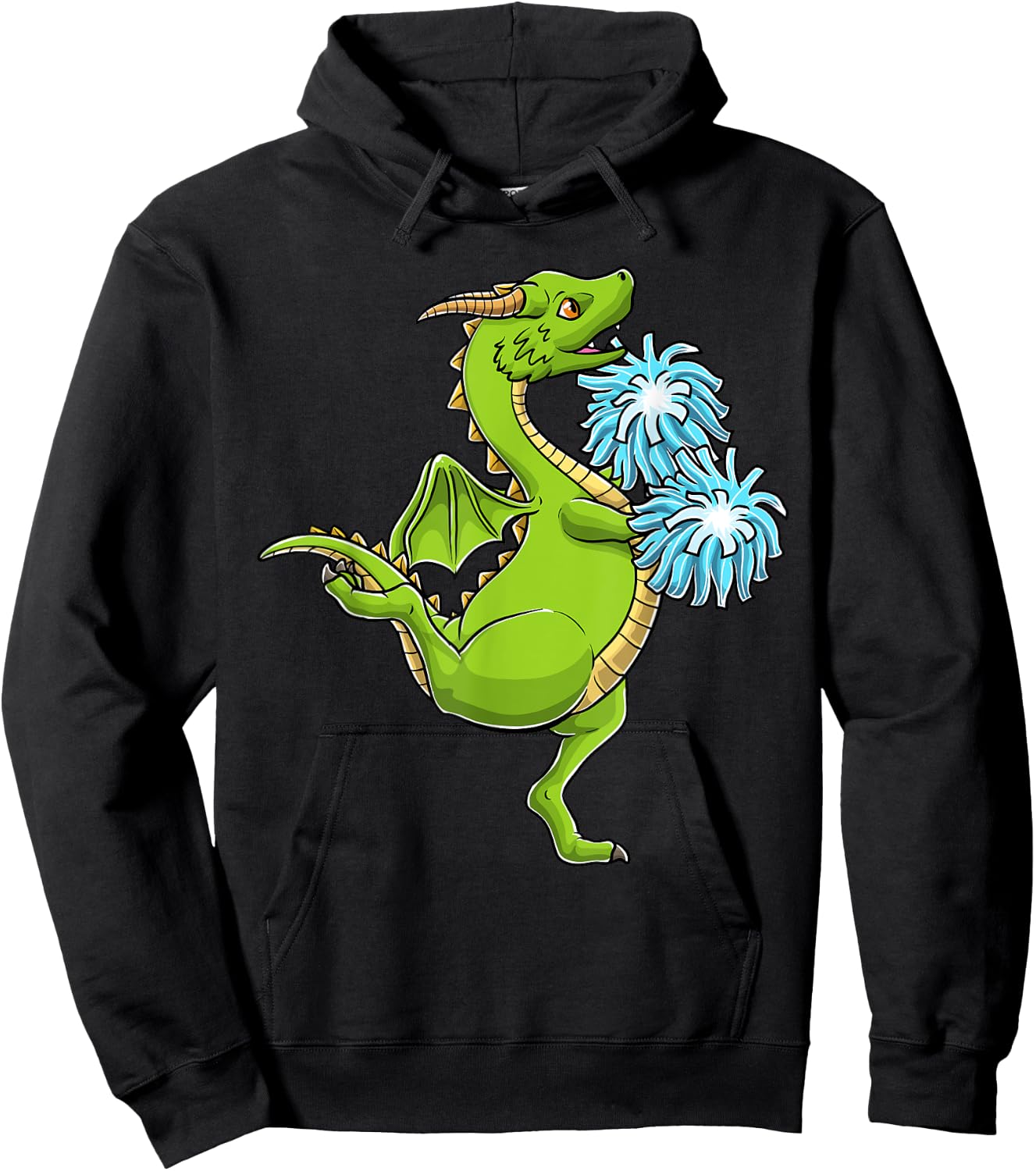 Cheerleading Dragon Cheer Cheerleader Boys Girls Kids Hoodie - Hoodie | Black