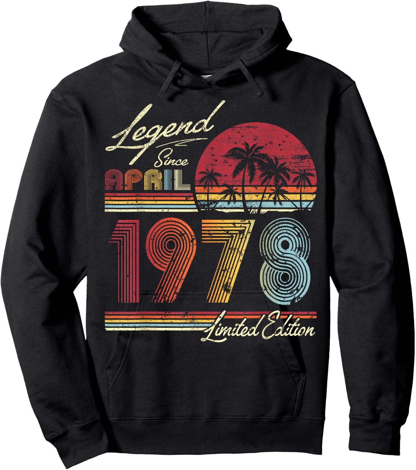 46th. Geburtstag Geschenk Legende seit April 1978 Hoodie - Hoodie | Black