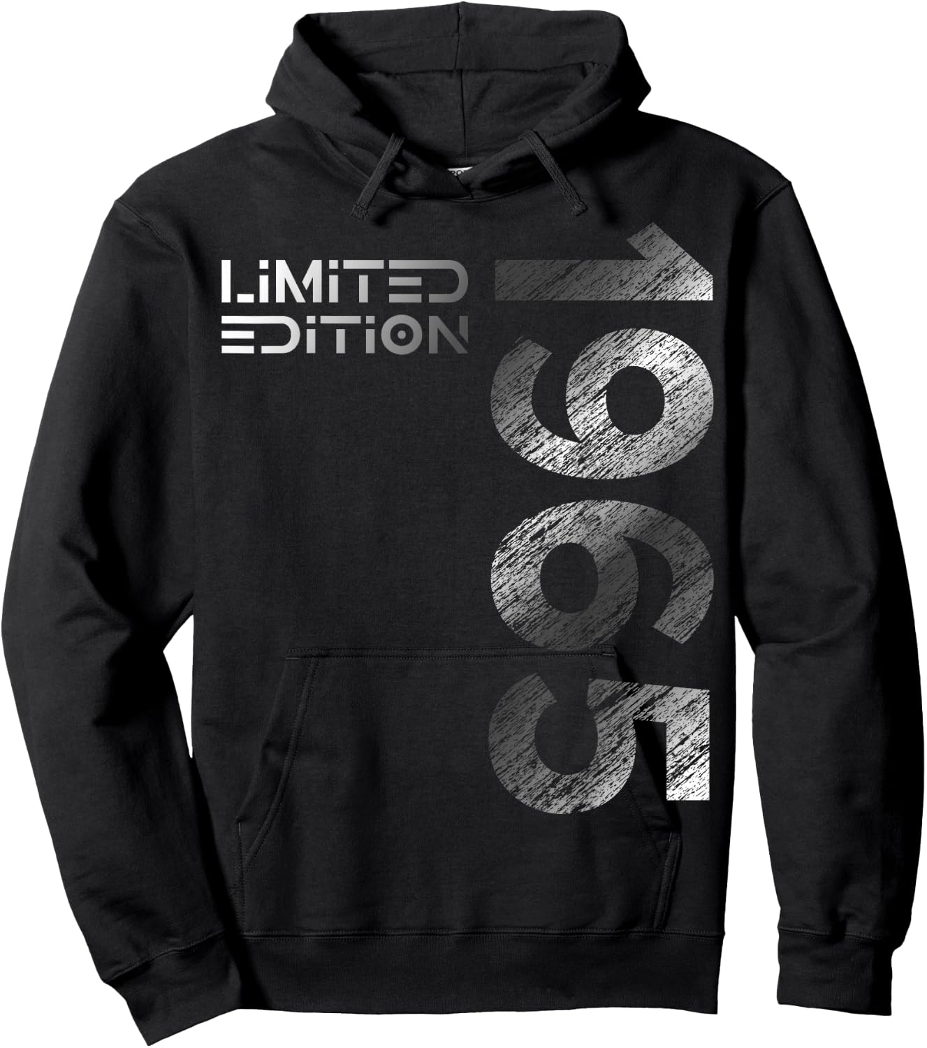 60th Birthday Limited Edition Vintage 1965 Man Woman , black Hoodie - Hoodie | Black